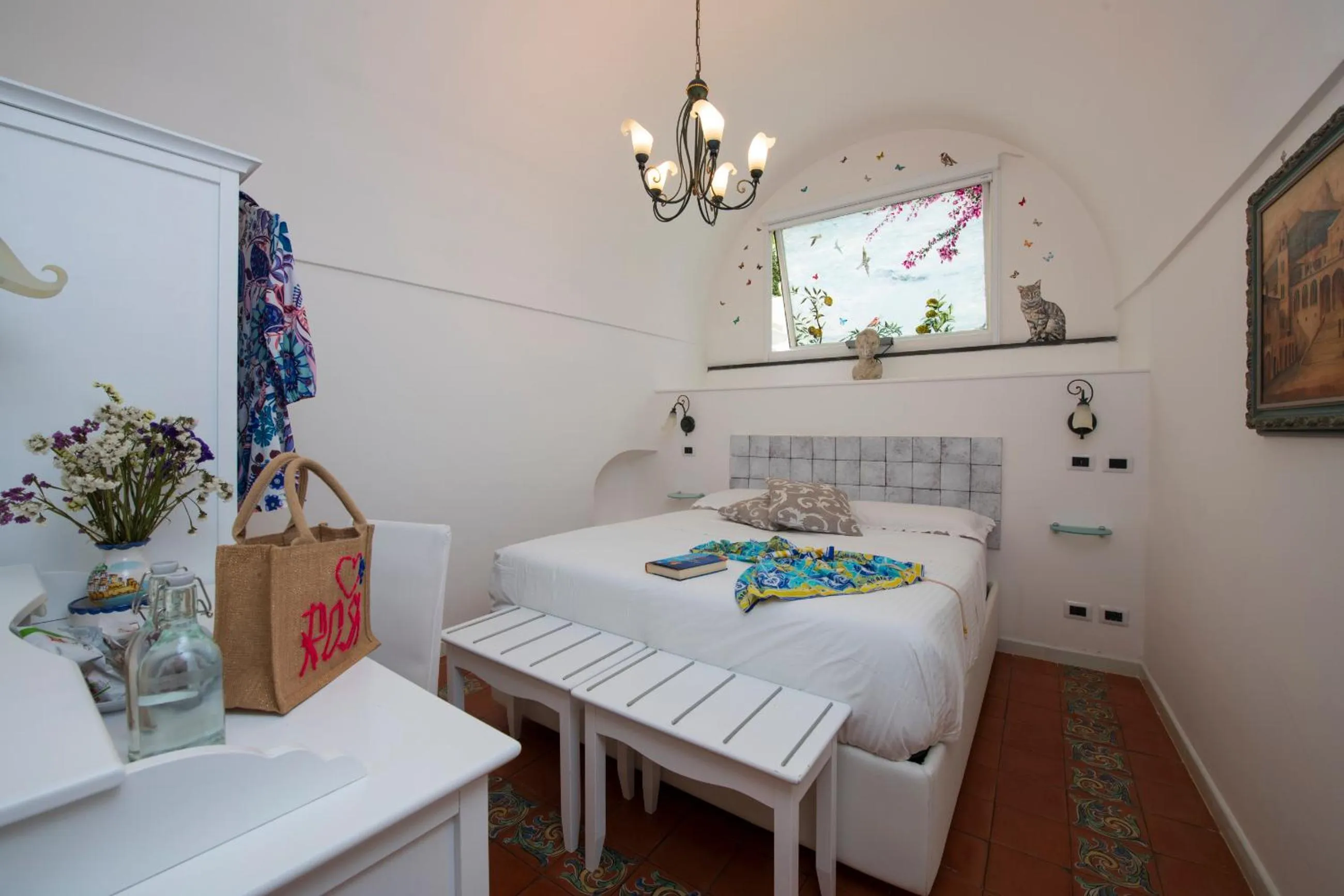 Bedroom, Bed in Hotel Antica Repubblica in Amalfi center at 100mt from the sea
