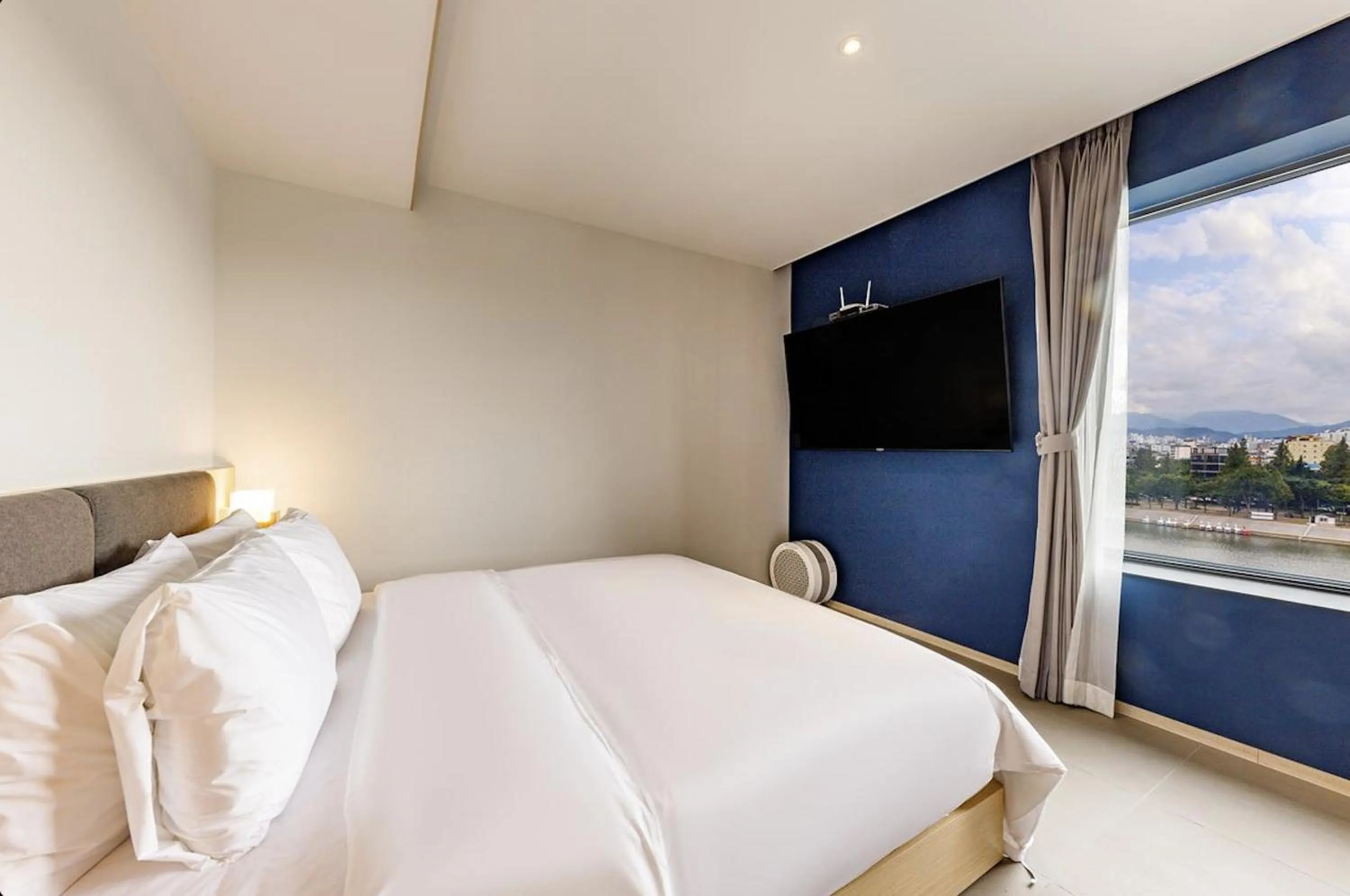 Bed in Daegu Hound Hotel Dongchon Amusement Park