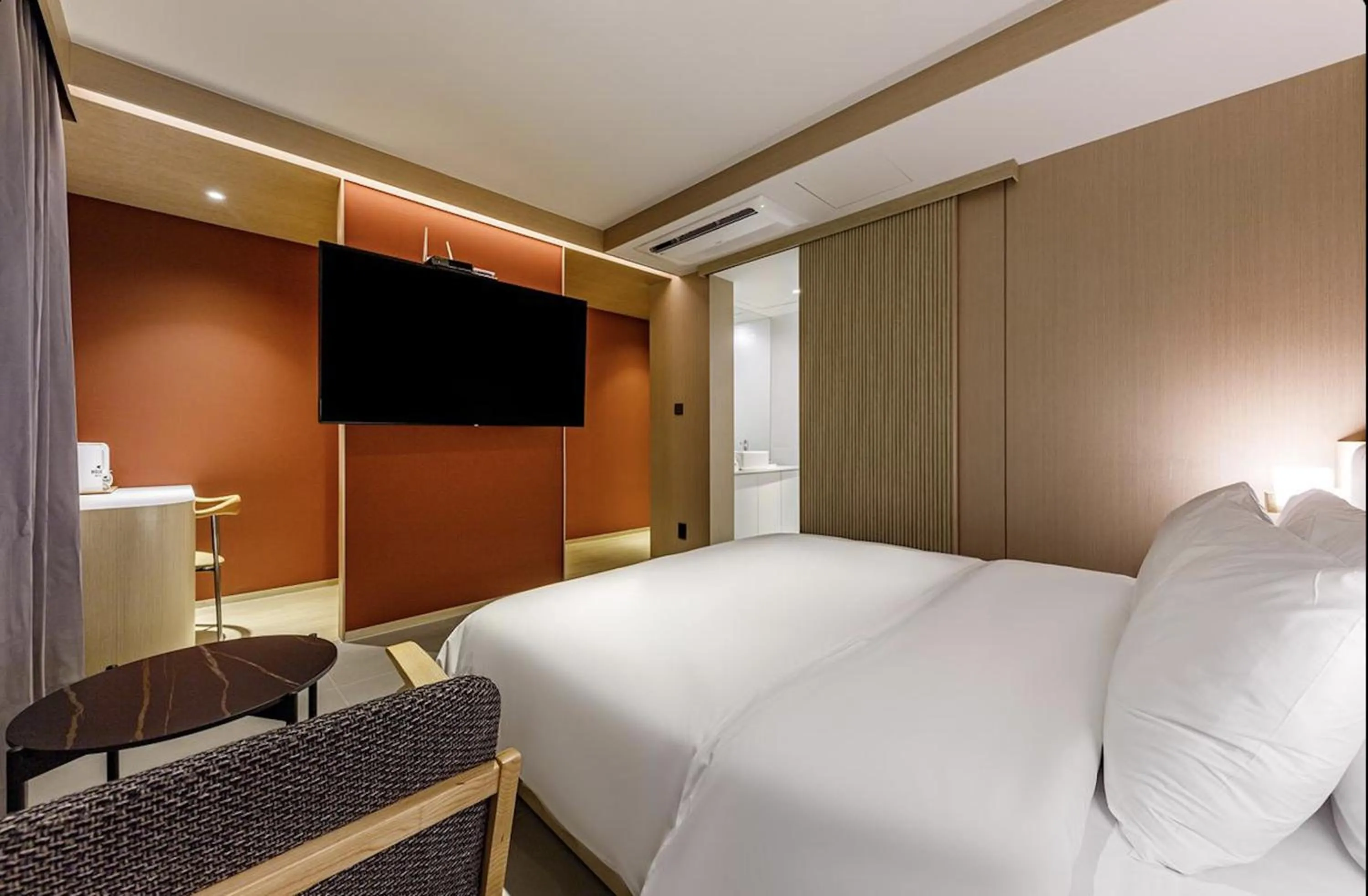 Bed in Daegu Hound Hotel Dongchon Amusement Park