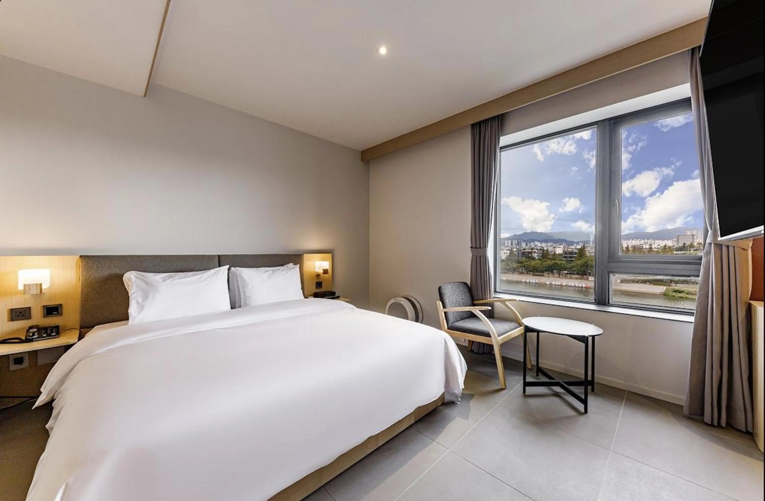 Bed in Daegu Hound Hotel Dongchon Amusement Park