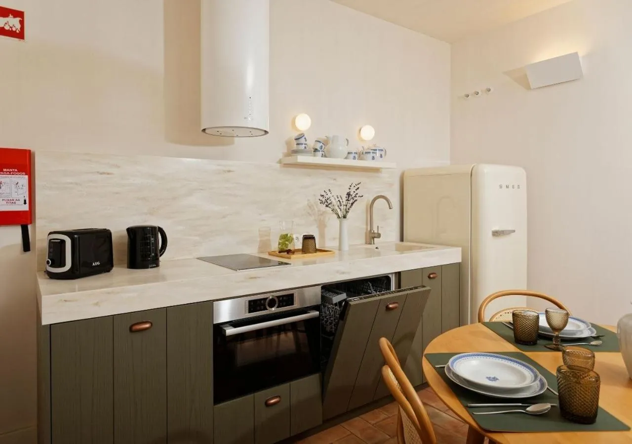 Kitchen or kitchenette in Montebelo Vista Alegre Ílhavo Hotel