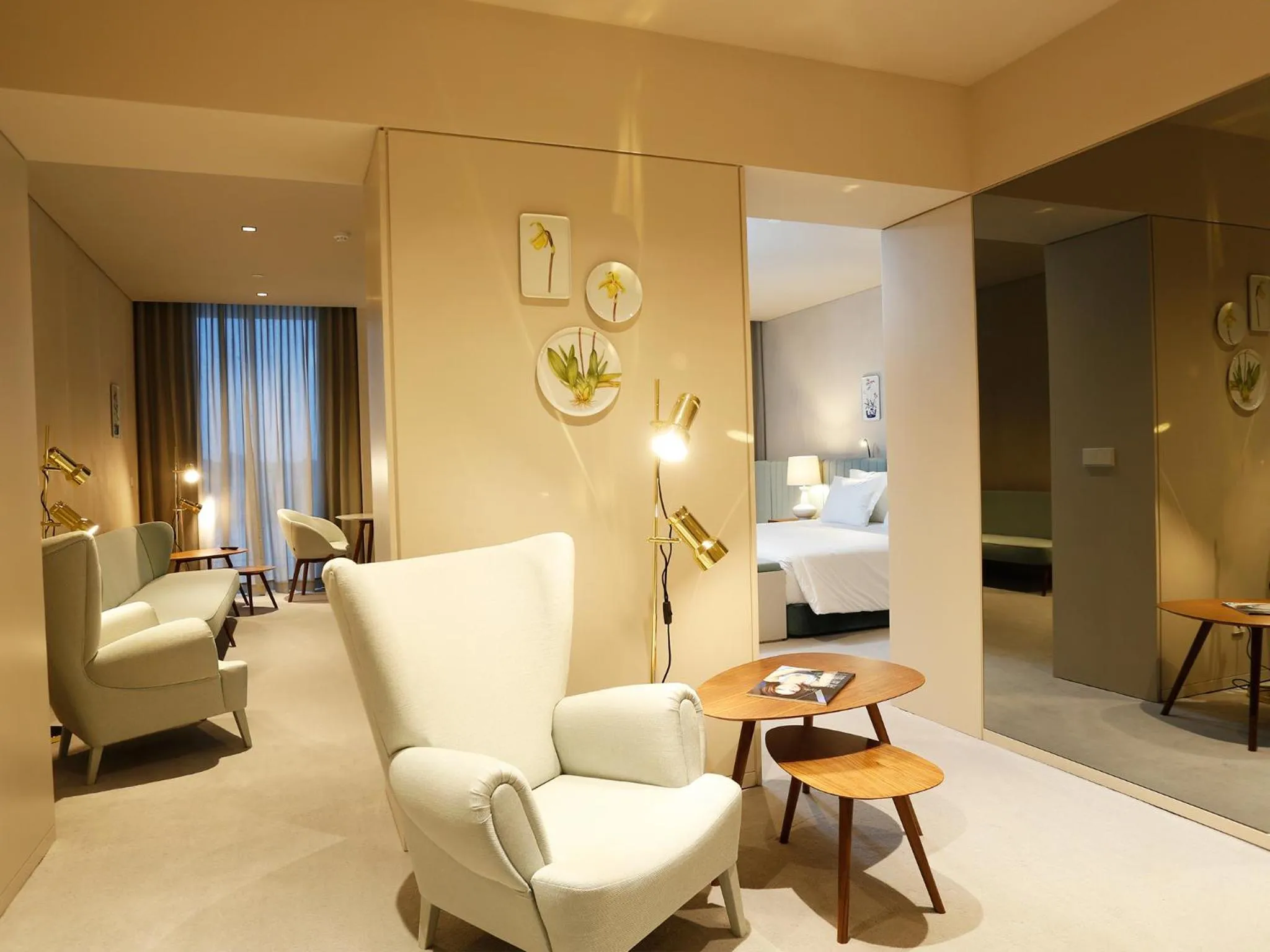 Seating area, Bed in Montebelo Vista Alegre Ílhavo Hotel