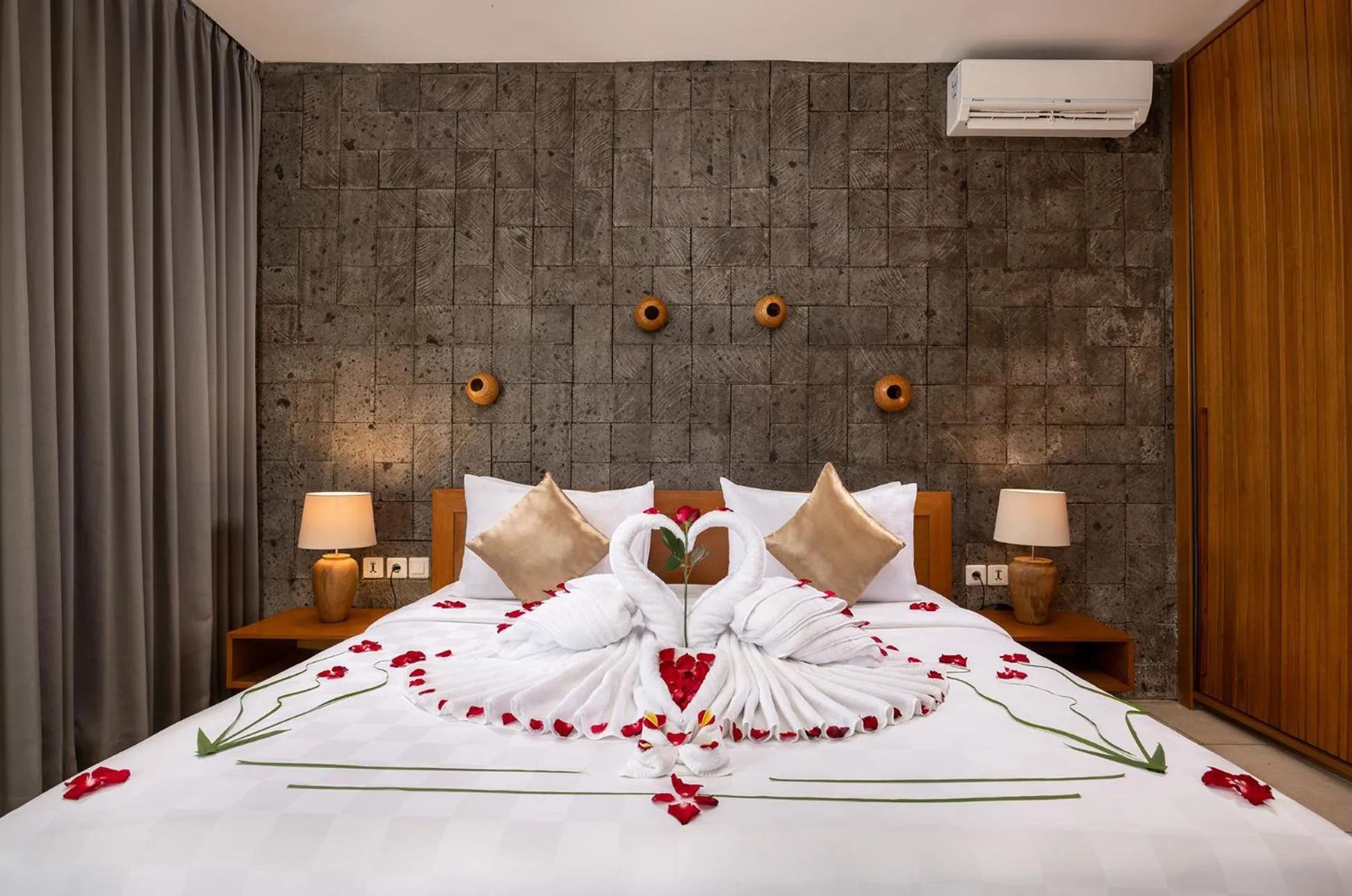 Bedroom, Bed in Hideaway Villas Bali - Uluwatu by Kanaan Hospitality