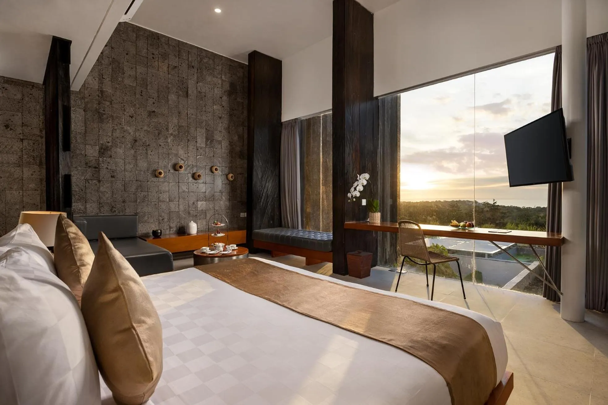 Bedroom, Bed in Hideaway Villas Bali - Uluwatu by Kanaan Hospitality