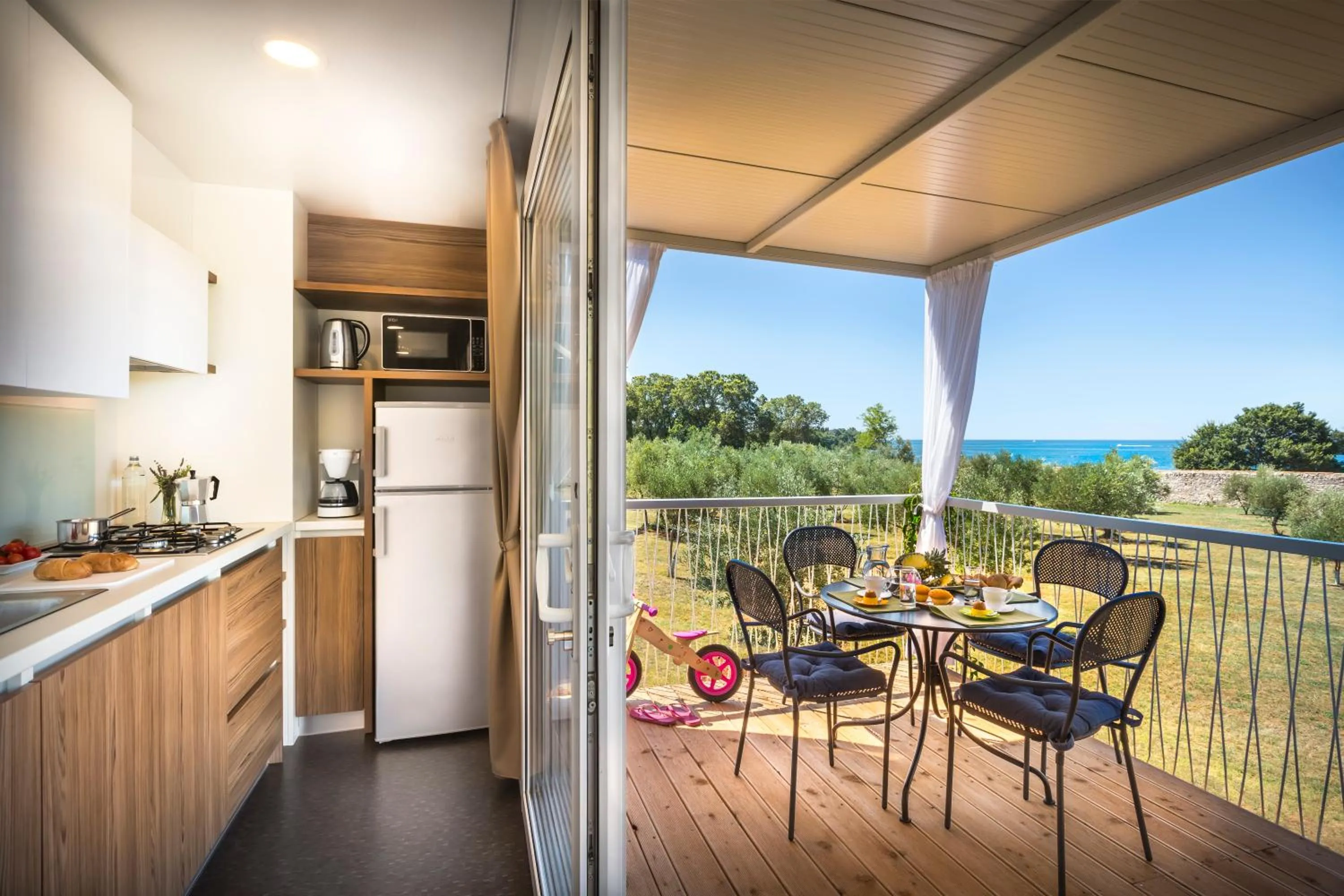Balcony/Terrace in Aminess Maravea Camping Resort Holiday Homes - Premium