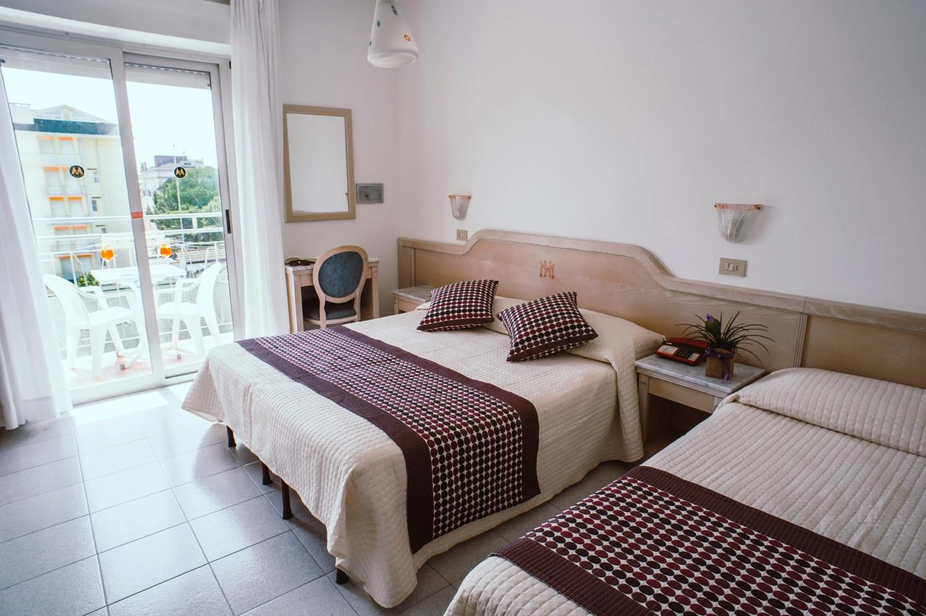 Bed in Hotel Margherita