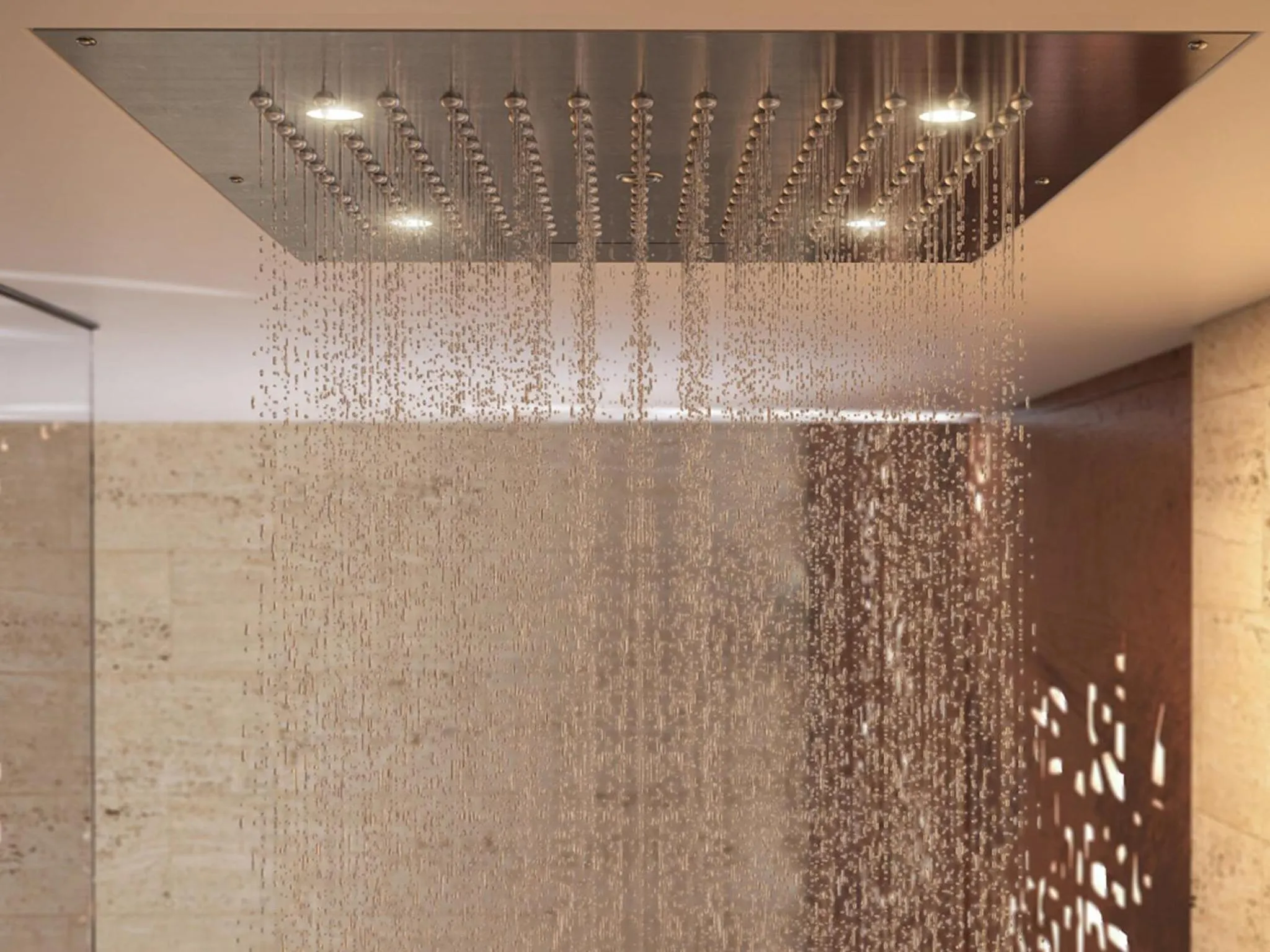 Shower in BQ House COLOSSEUM Luxury Rooms