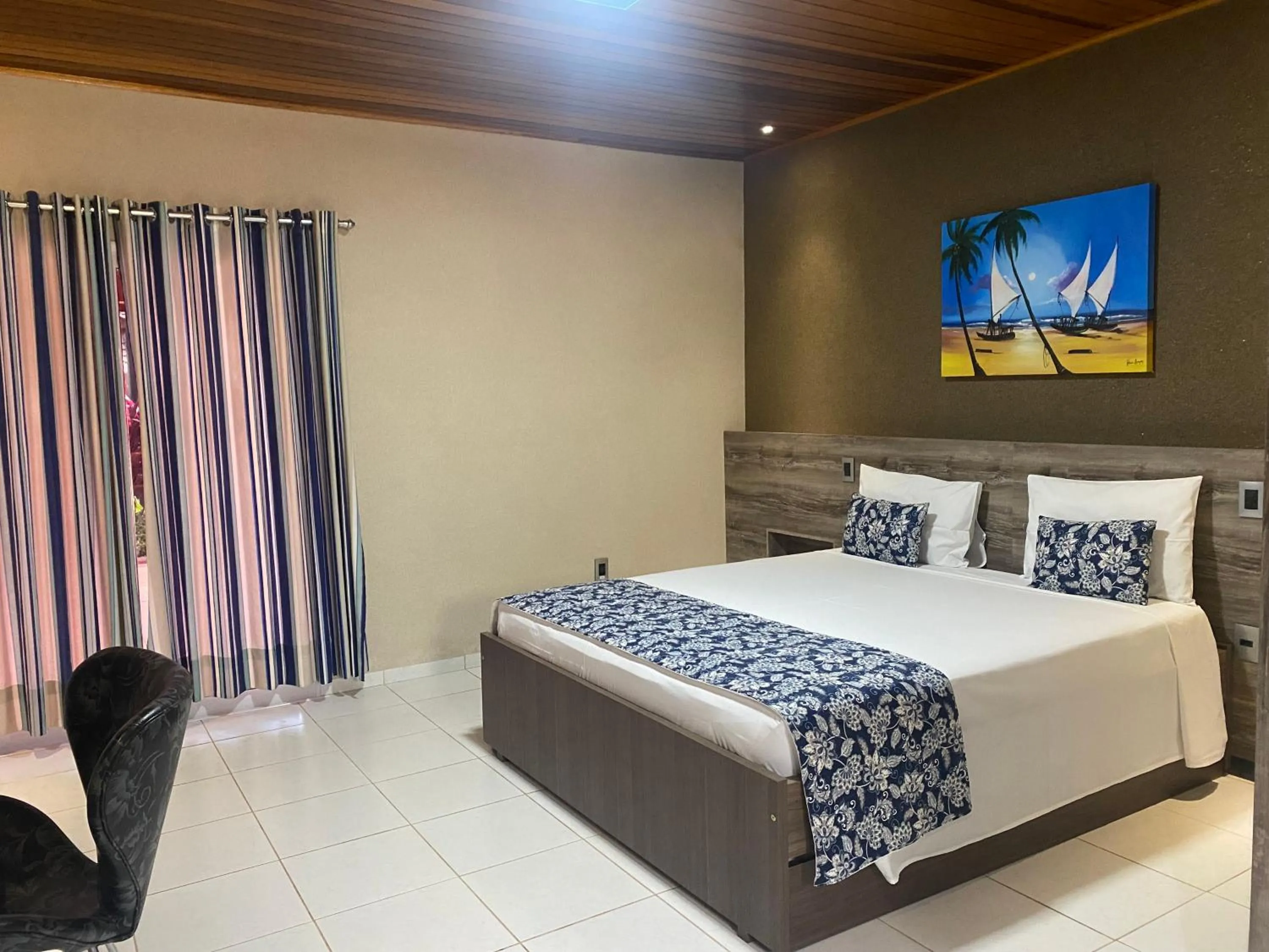 Bed in Hotel Pousada Villa Itália Olímpia