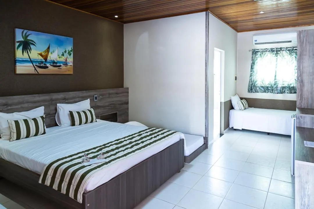 Bed in Hotel Pousada Villa Itália Olímpia