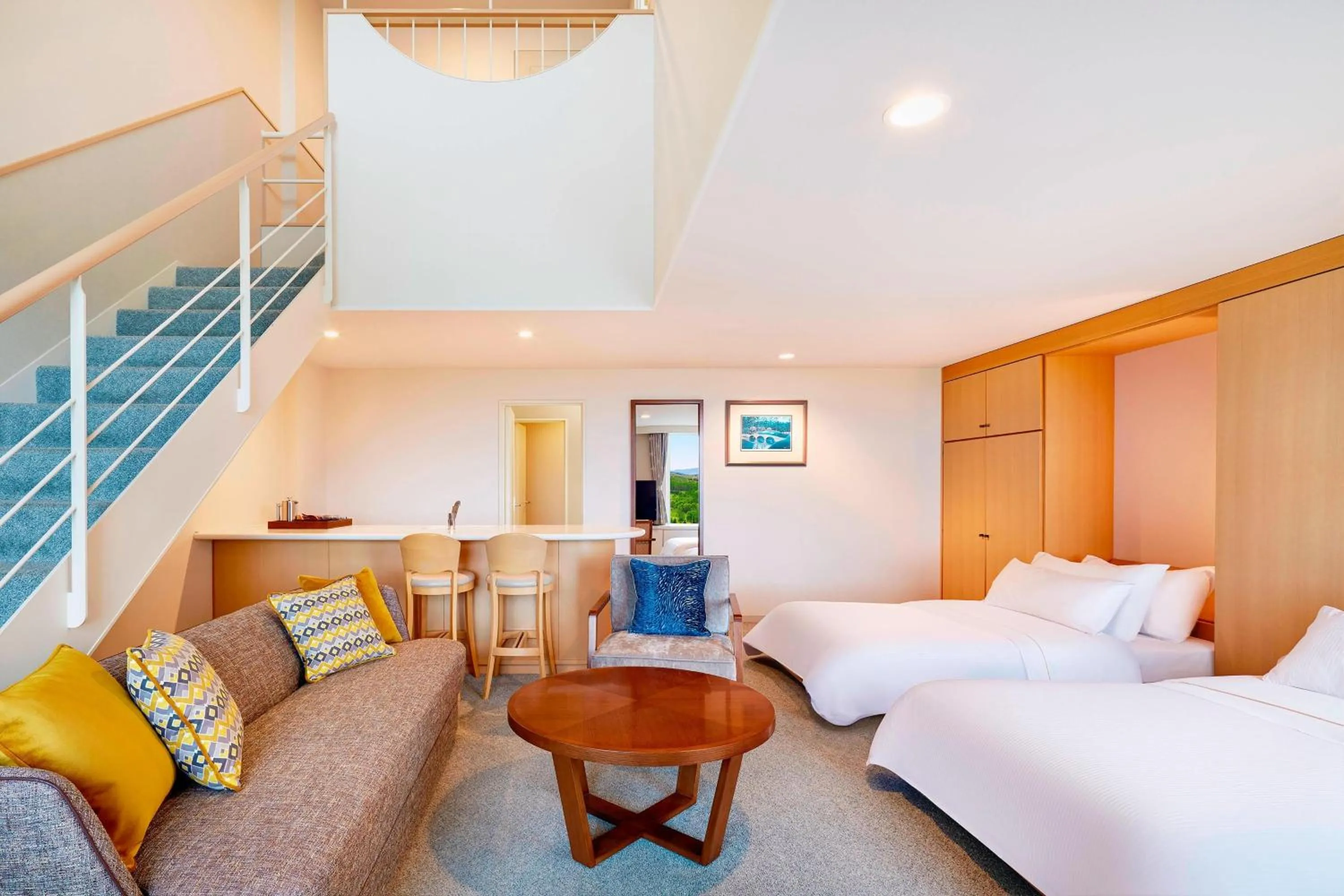 Living room, Bed in The Westin Rusutsu Resort