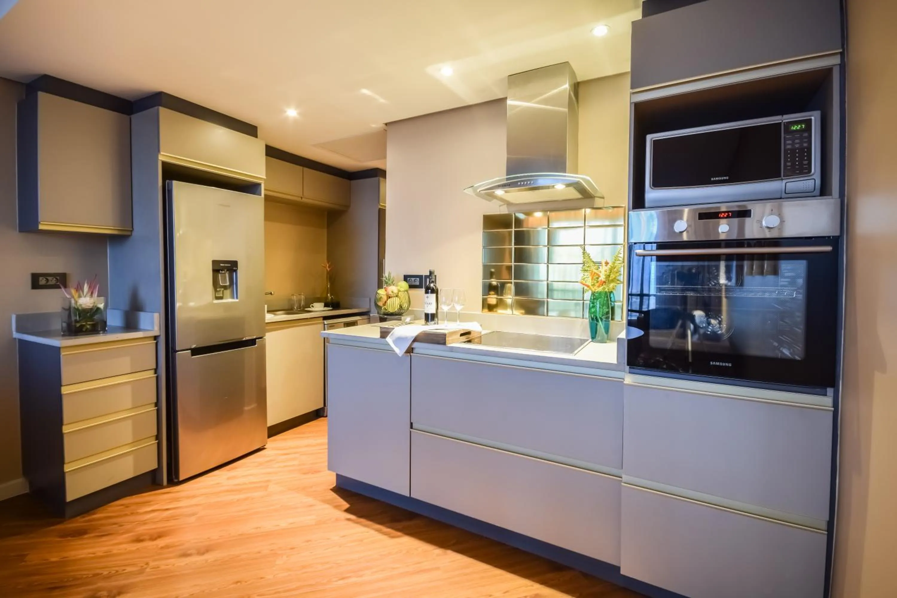 Kitchen or kitchenette in Hotel 2 Fevrier
