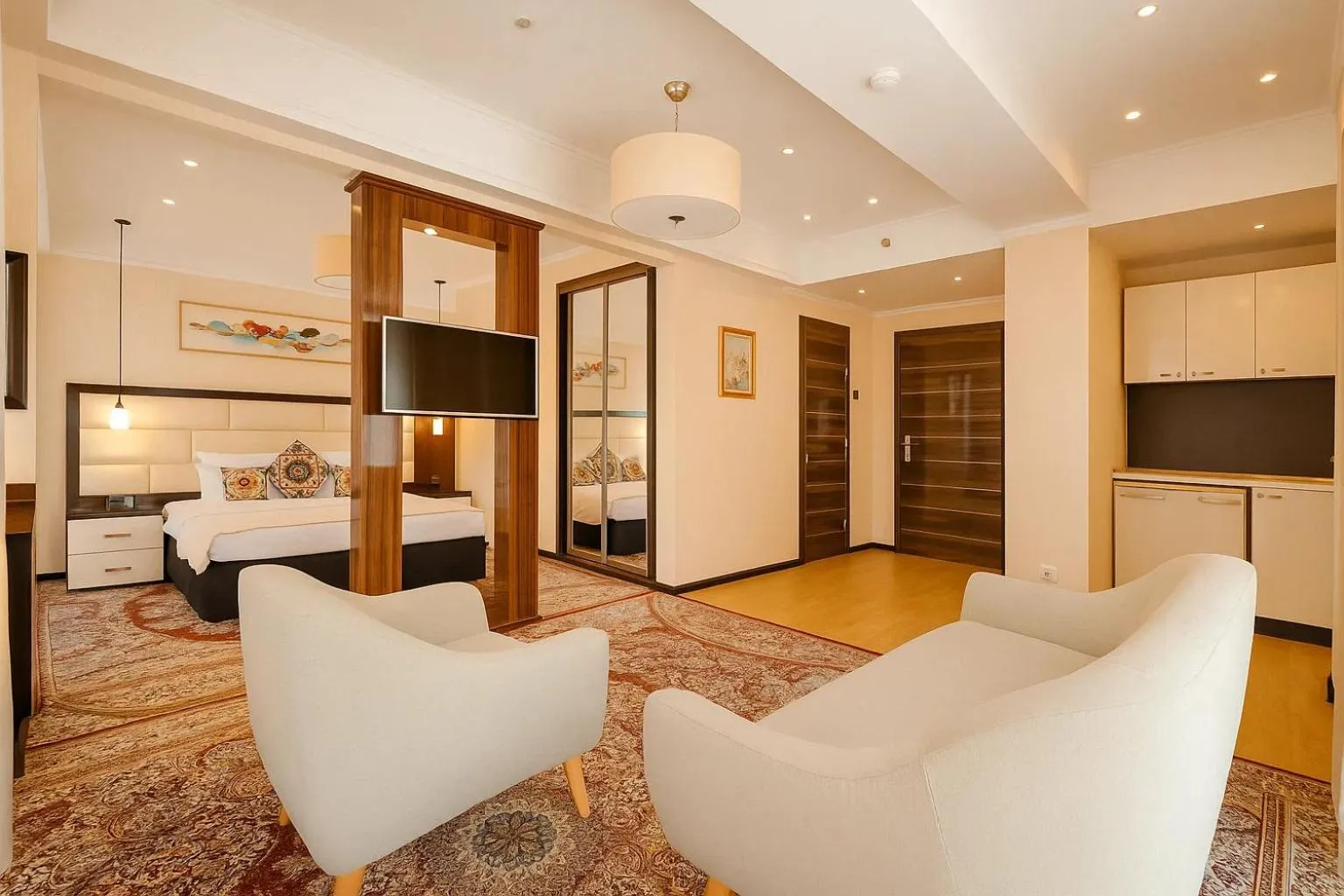 Kitchen or kitchenette in Hotel Atlas