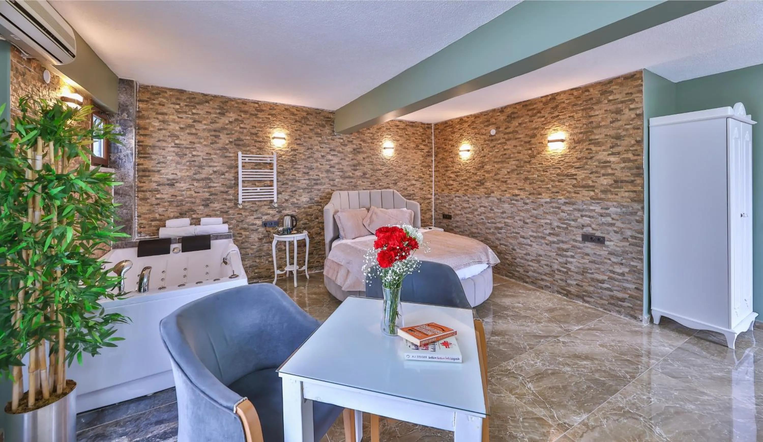 Bed in Agva Teras Garden Hotel & Bungalow