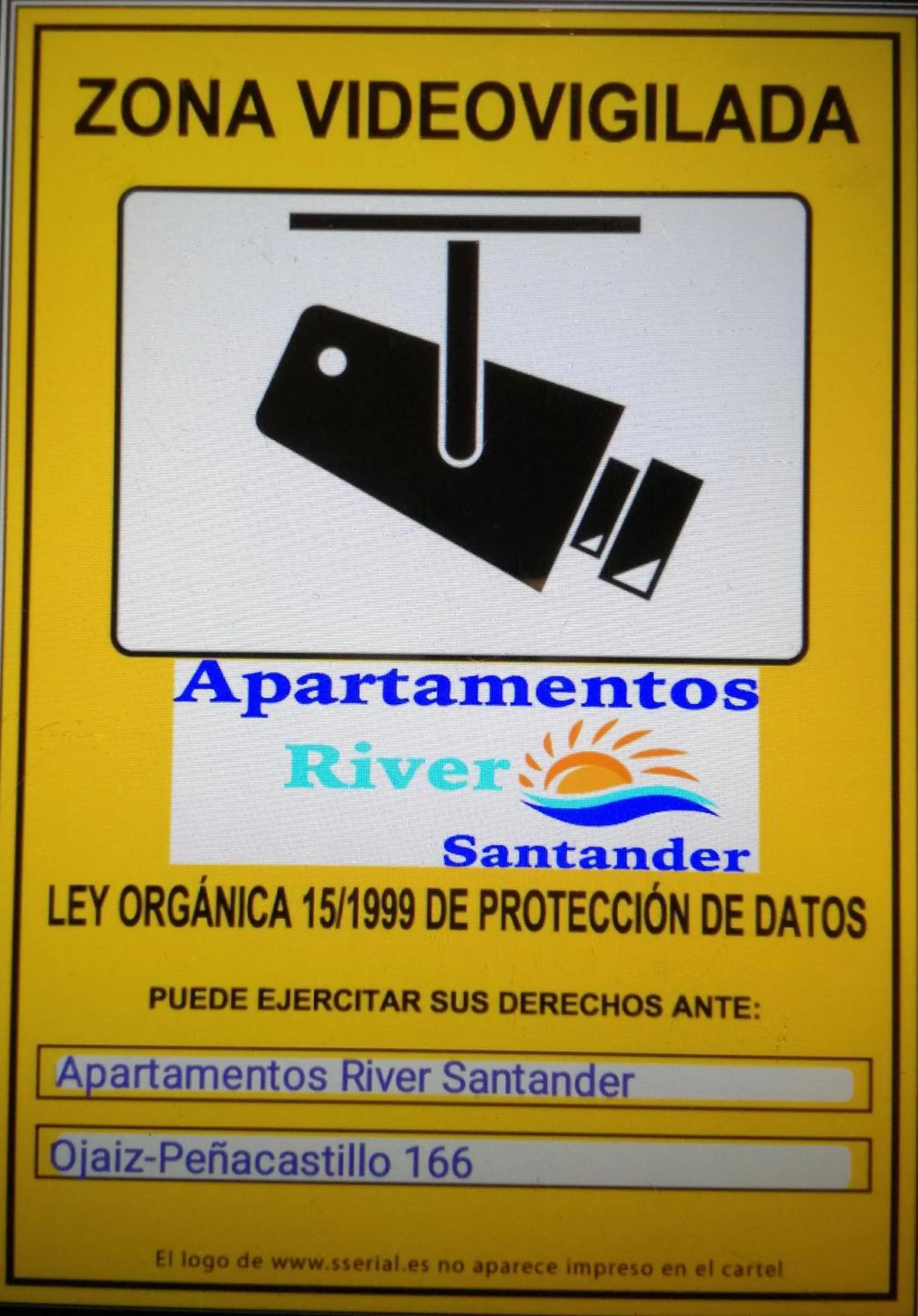 Logo/Certificate/Sign in Apartamentos River Santander