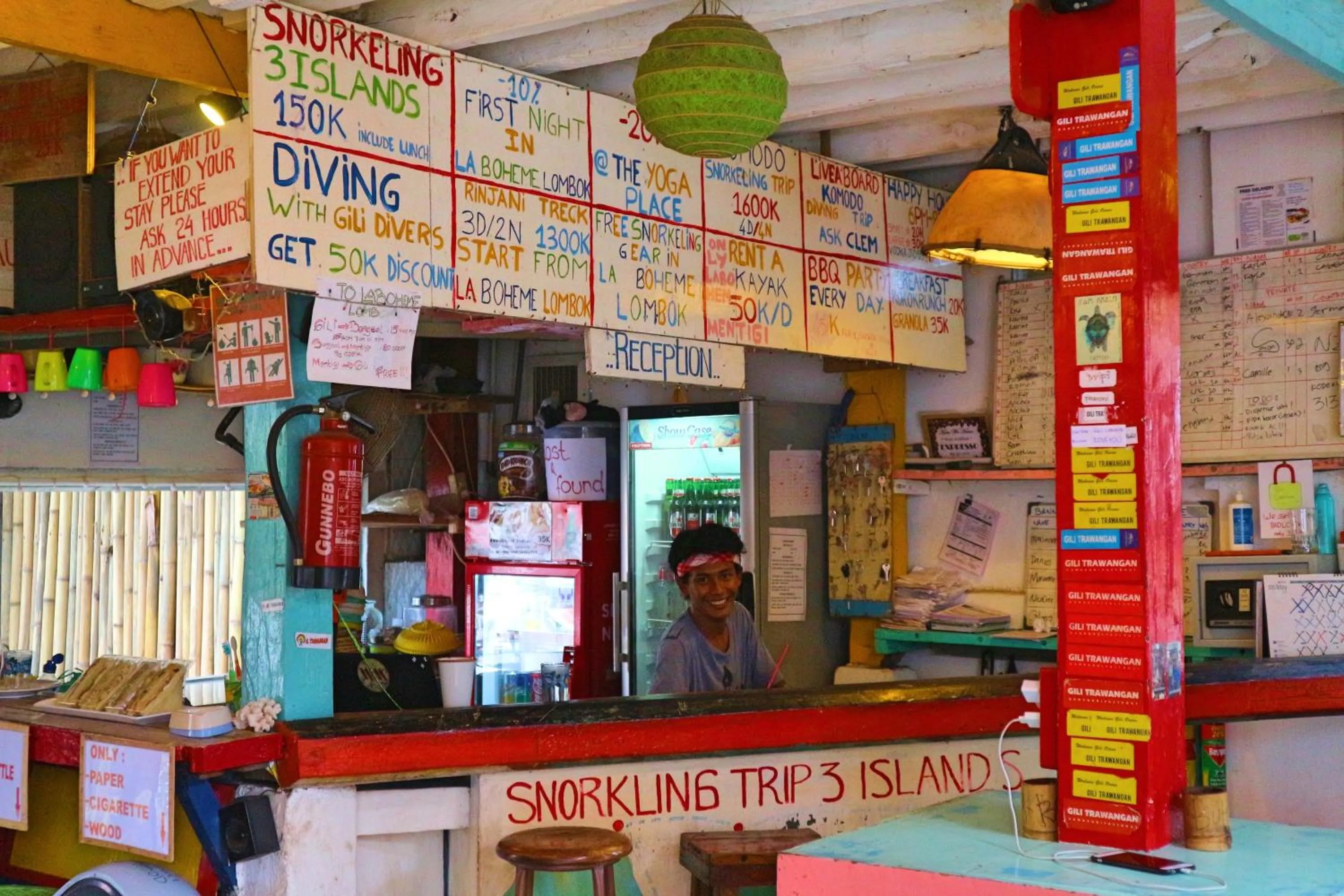 Lobby or reception in Gili La Boheme