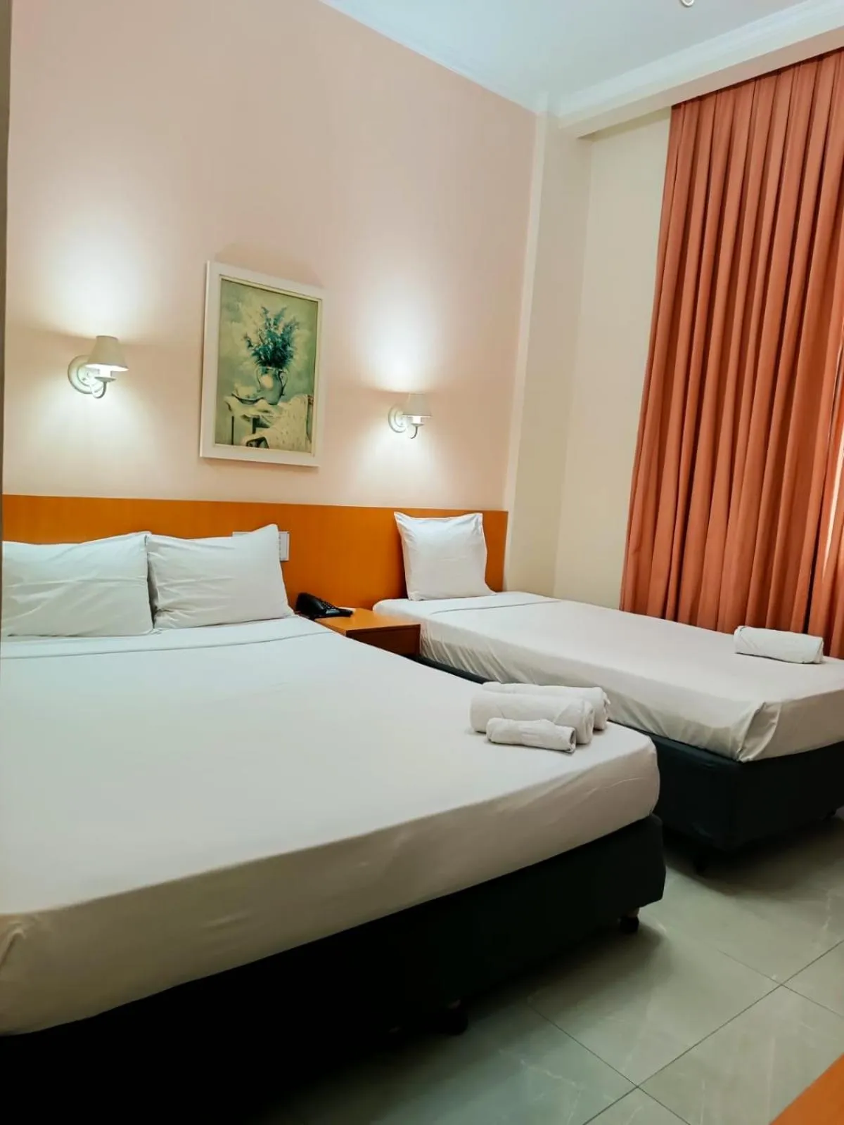 Bed in Hotel Atlântico Tower