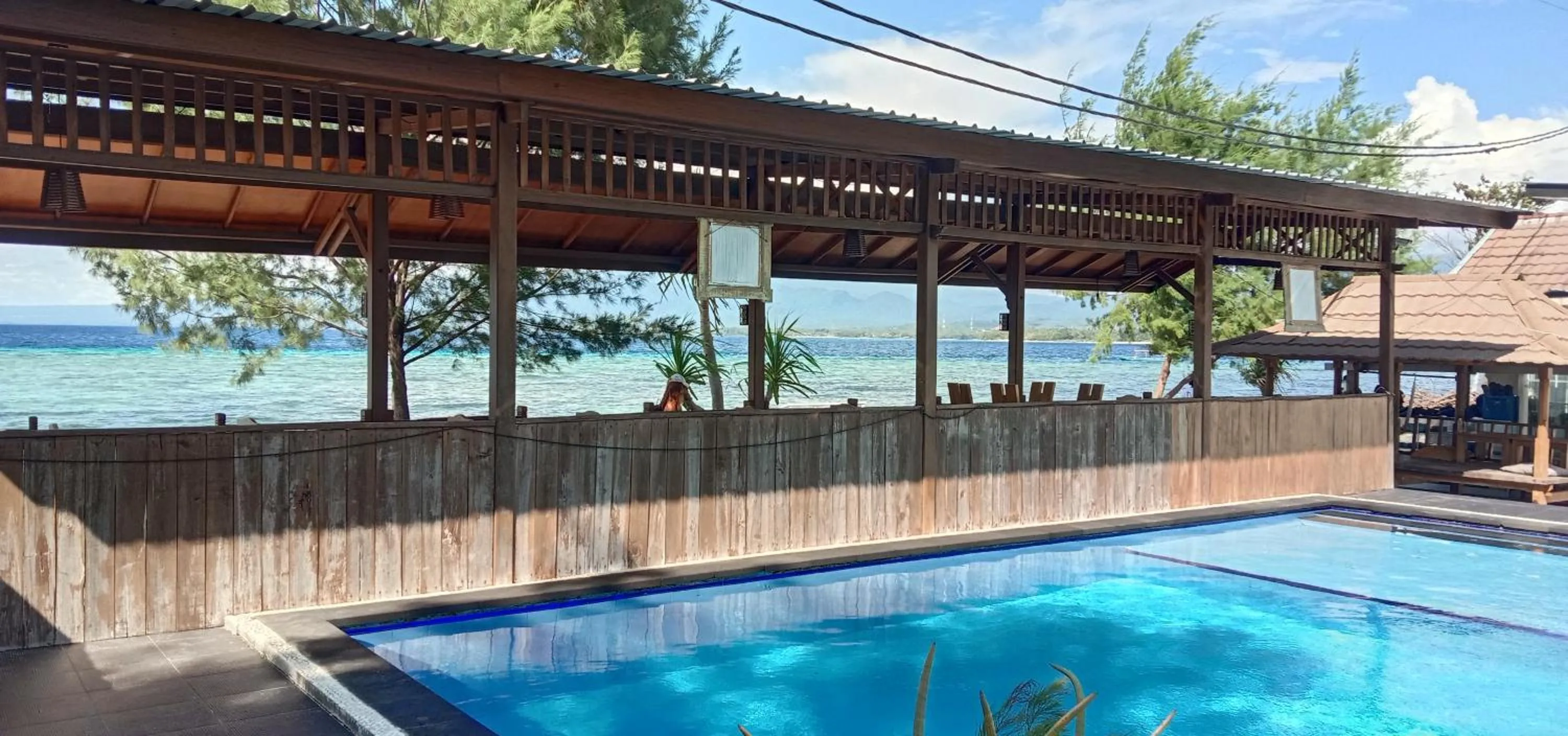 Swimming pool in Gusung Indah Bungalow Gili Air