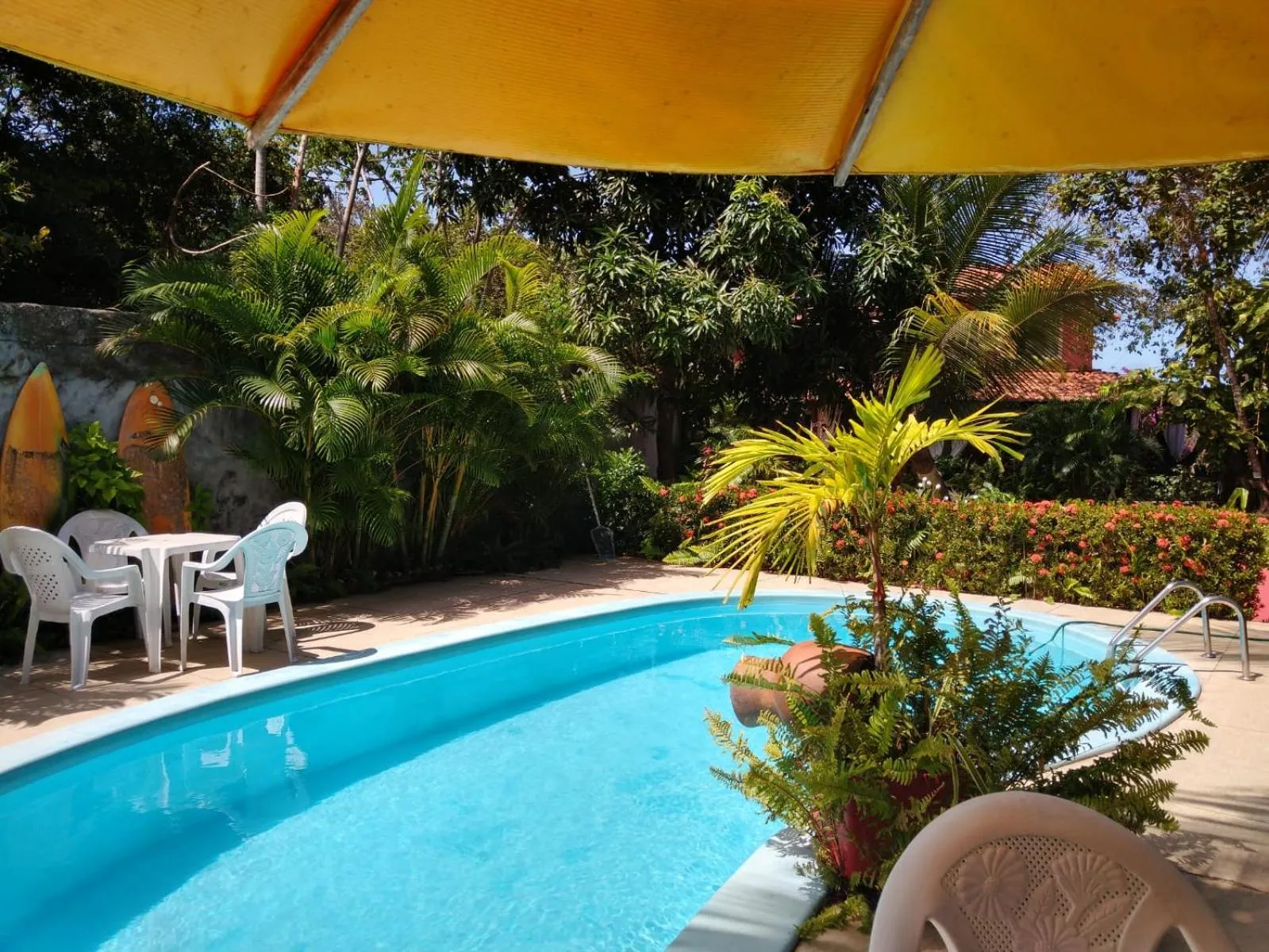 Pool view in Pousada Mar Mai