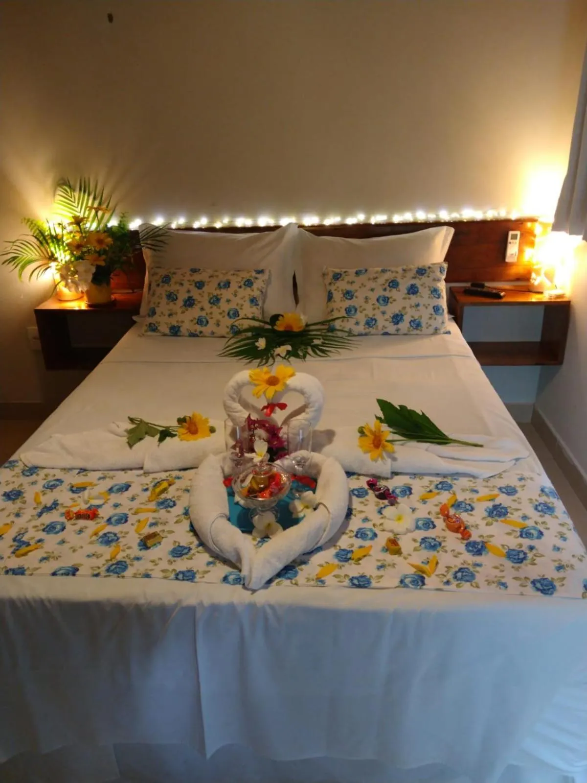 Bed in Pousada Mar Mai
