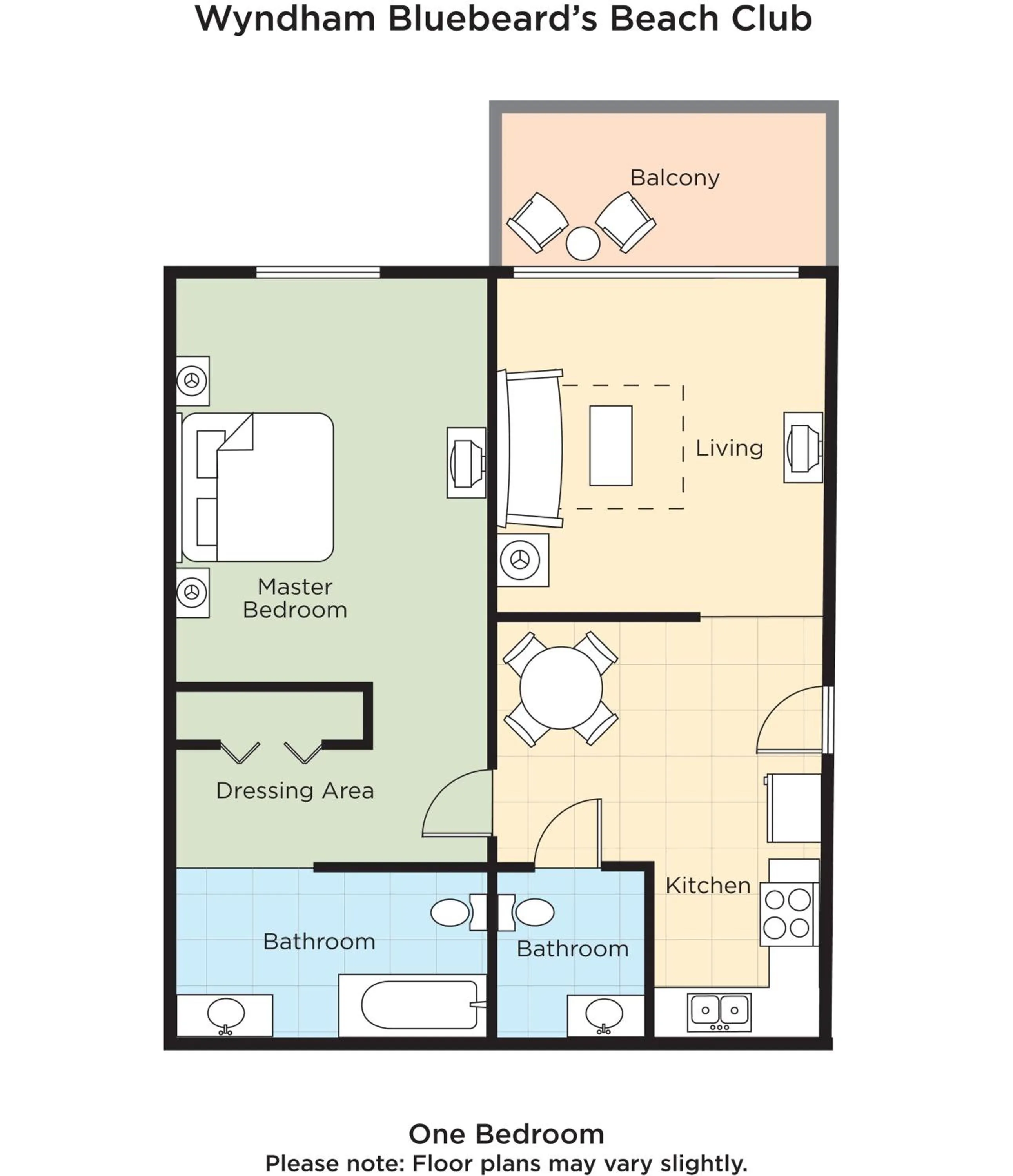 Floor plan in Limetree Beach Resort by Club Wyndham