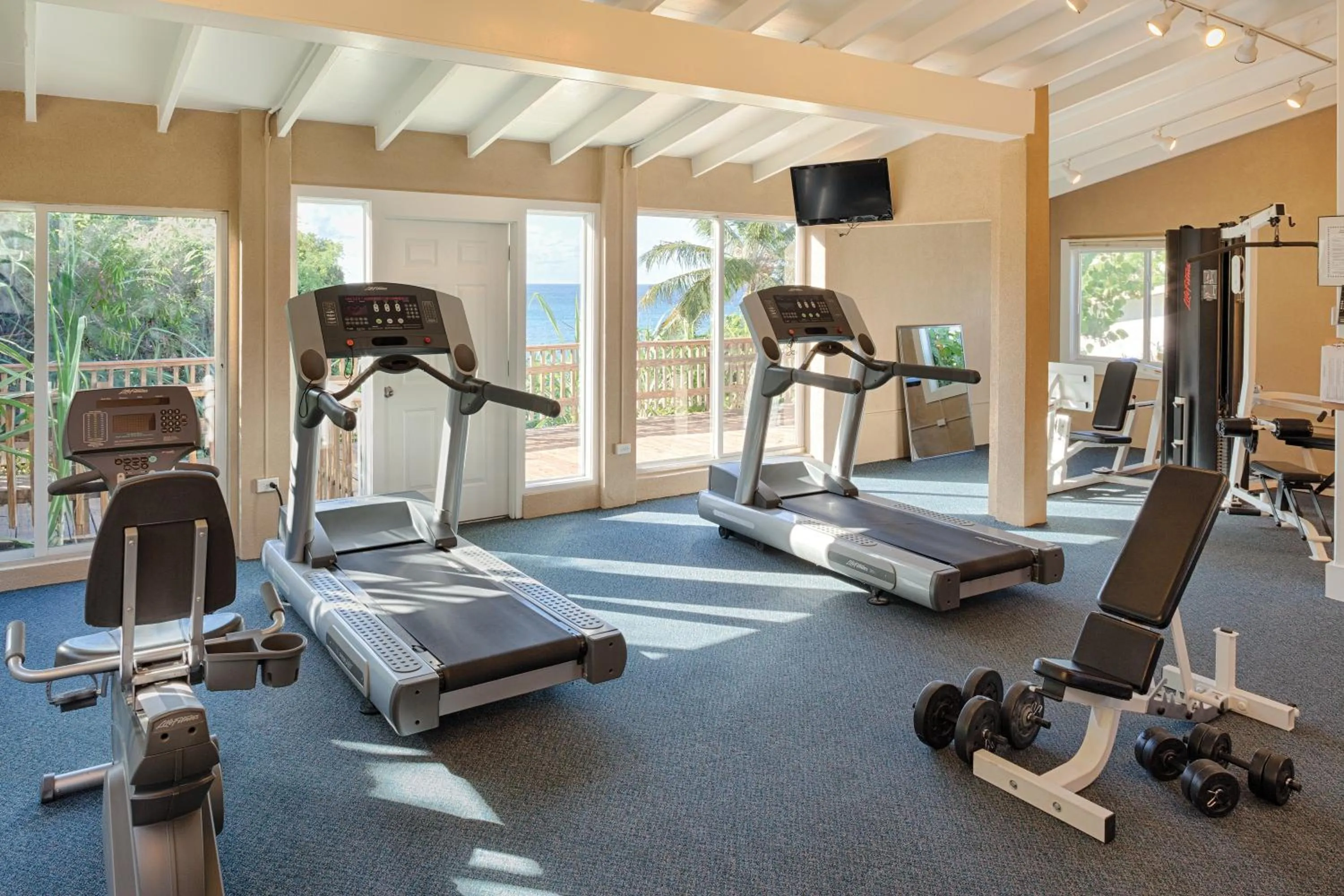 Fitness centre/facilities in Limetree Beach Resort by Club Wyndham