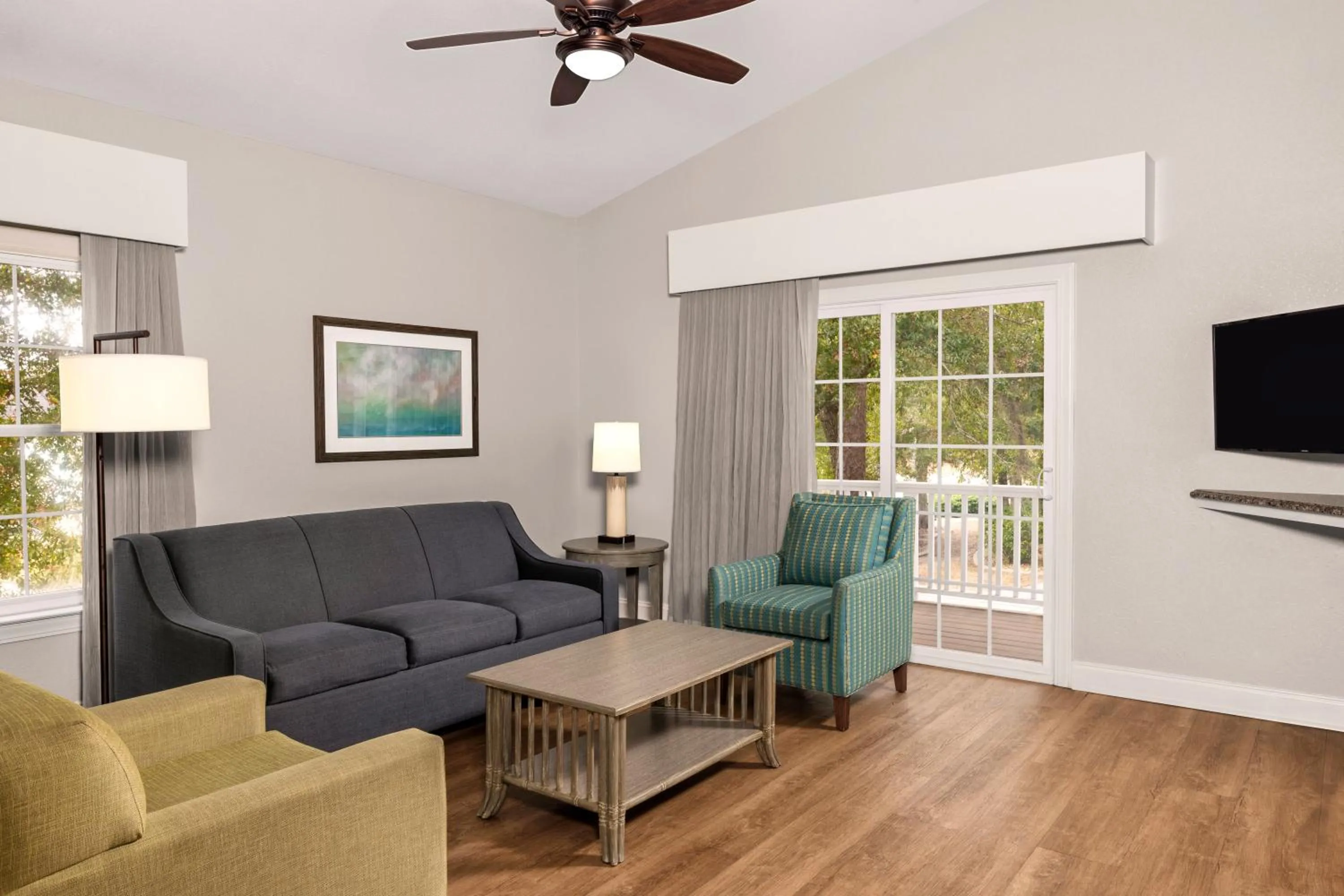 Living room in Club Wyndham at The Cottages