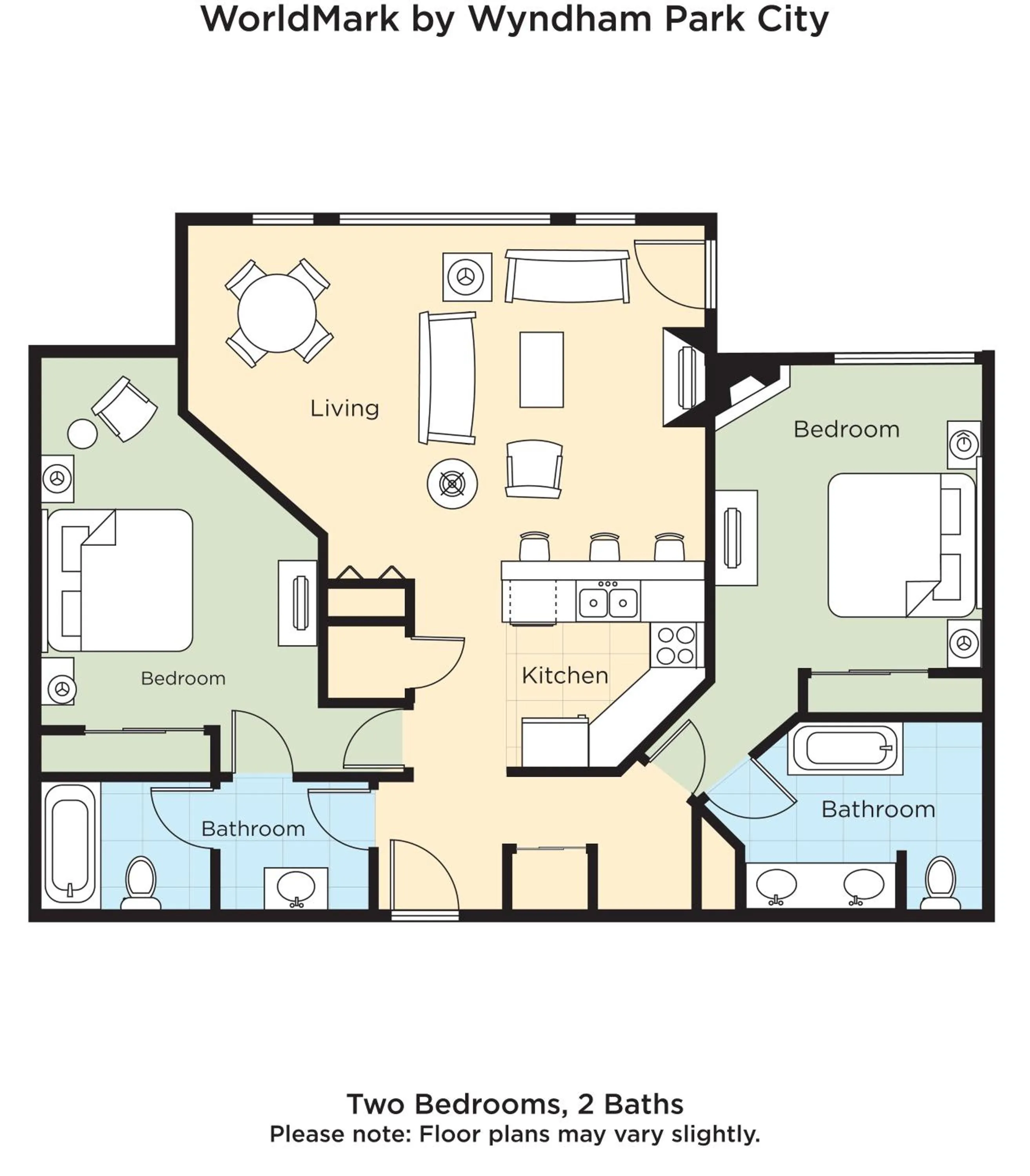 Floor plan in Club Wyndham Park City