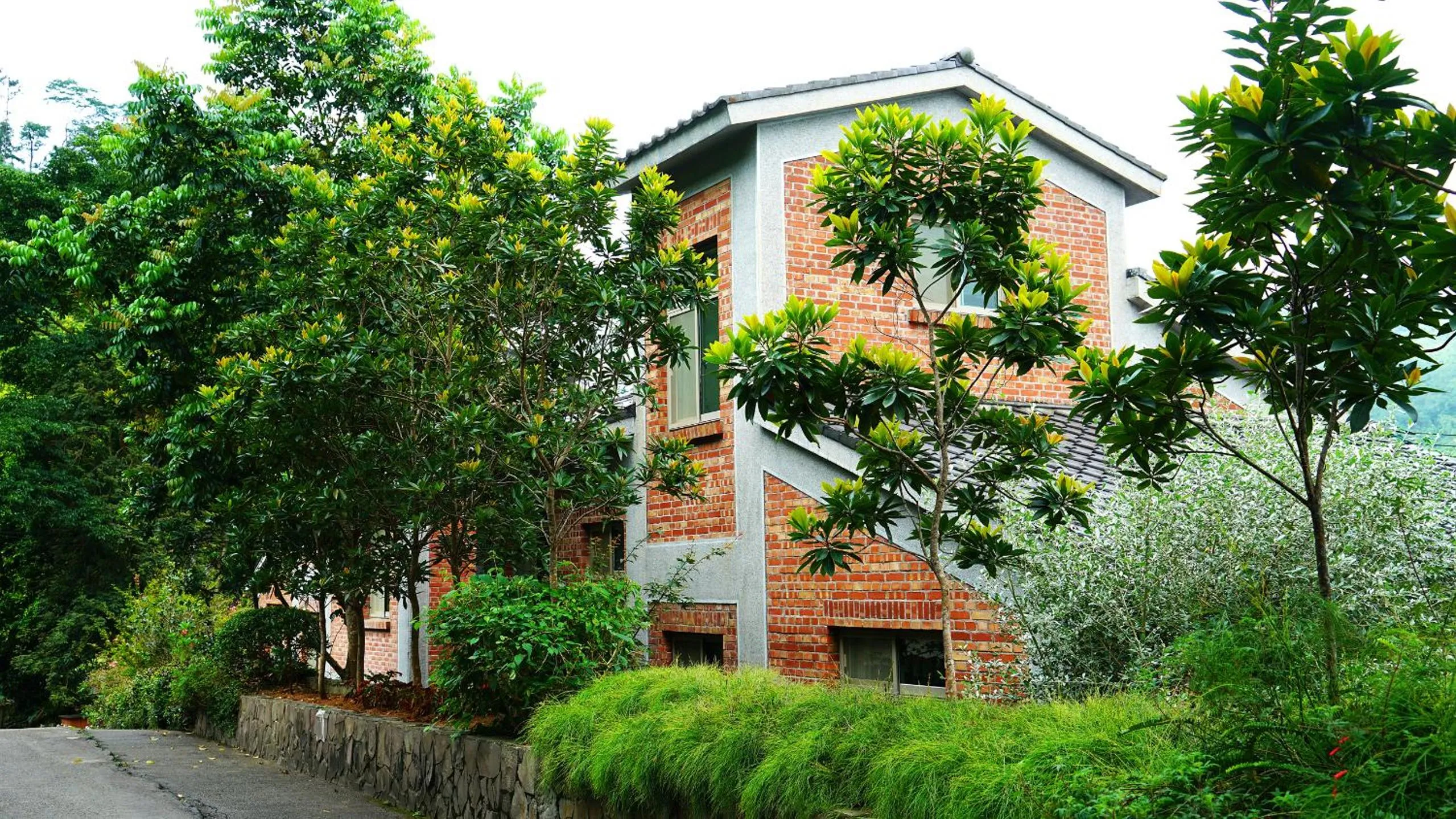 Garden view in Red Brick Villas