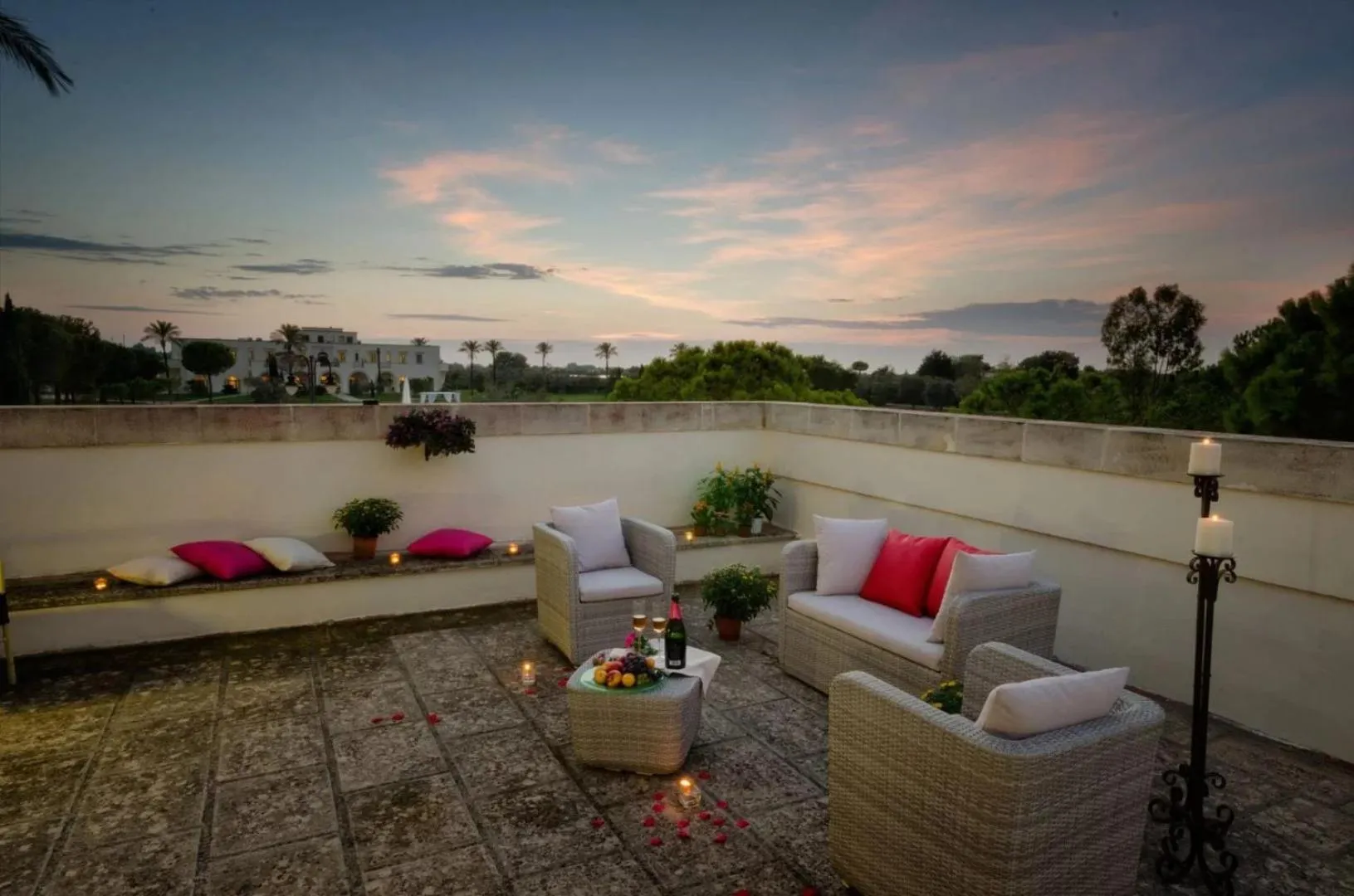 Sunset in AmareGold Tenuta La Baronessa Resort