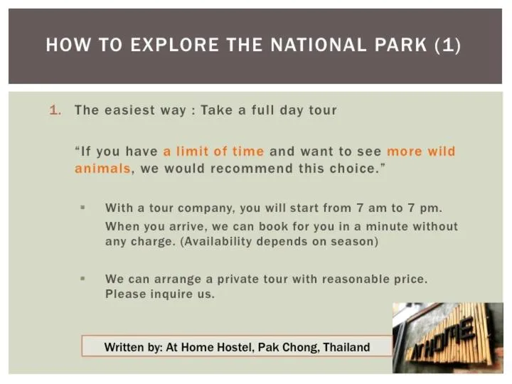 At Home Hostel, Pak Chong