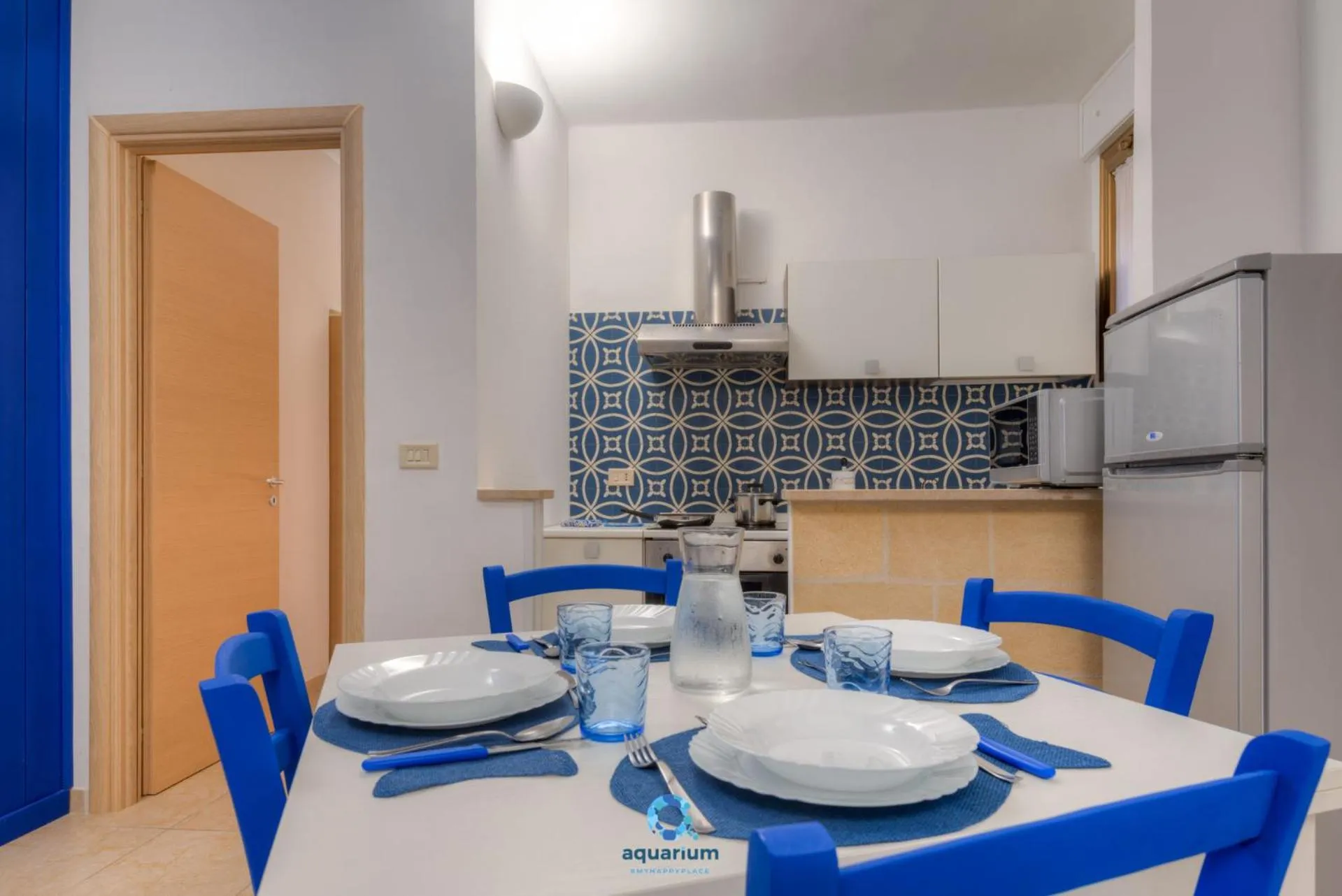 Dining area in Aquarium Residence