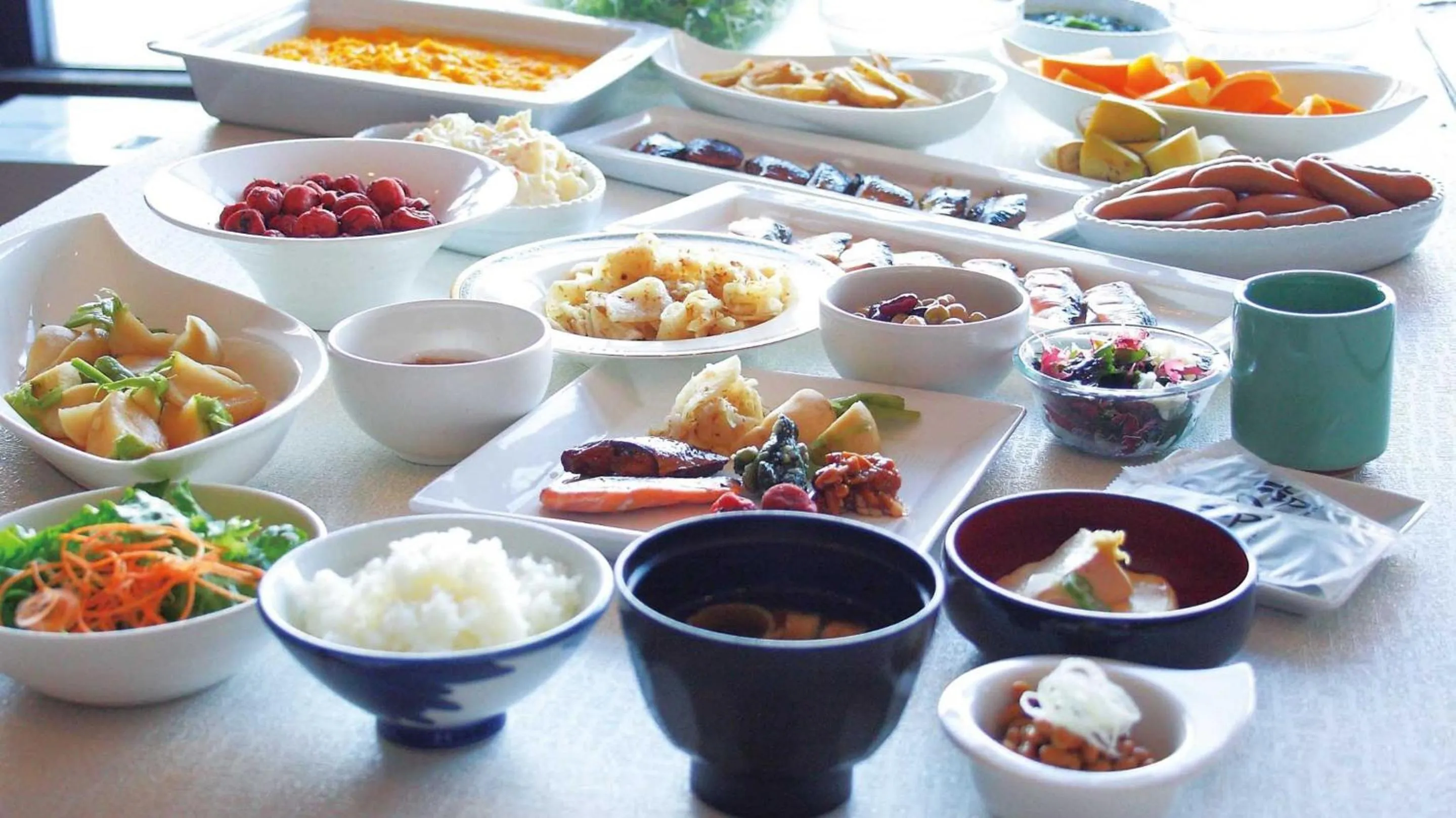 Buffet breakfast in Hotel Green Plaza Joetsu