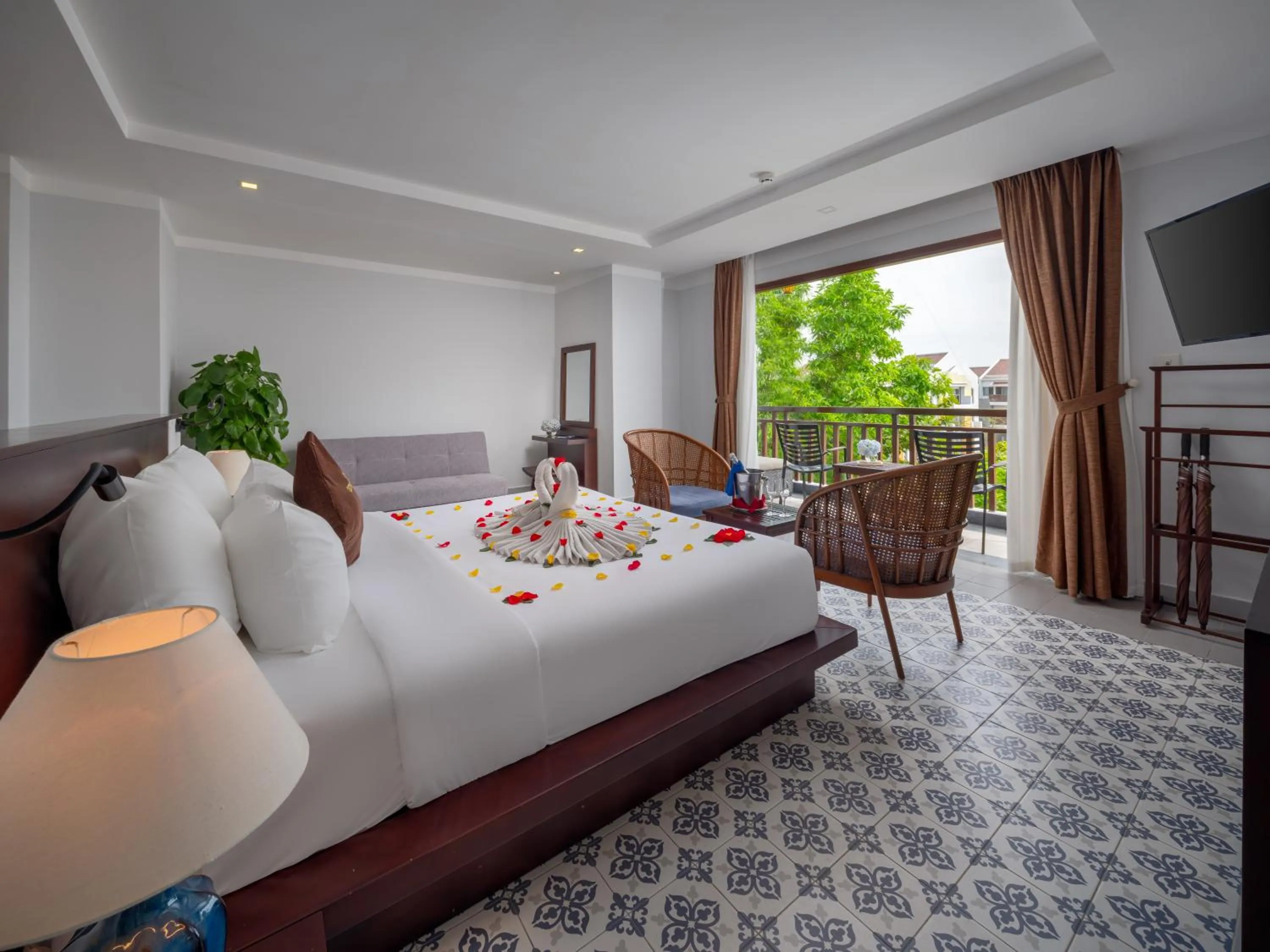 Bed in Hoi An Odyssey Hotel & Spa