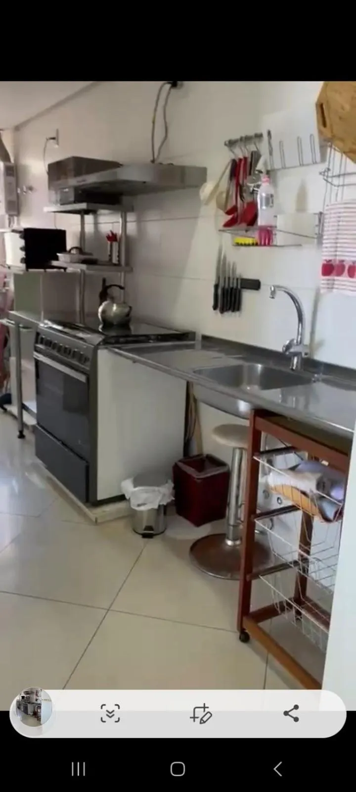 Kitchen or kitchenette in Apartamento no 20 piso com 90m2 e linda vista