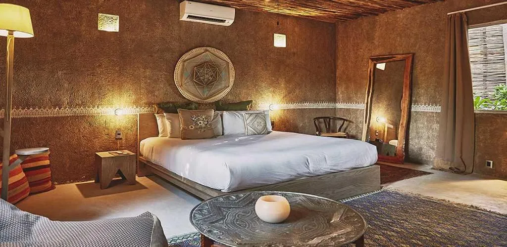 Bedroom, Bed in Nômade Temple Tulum