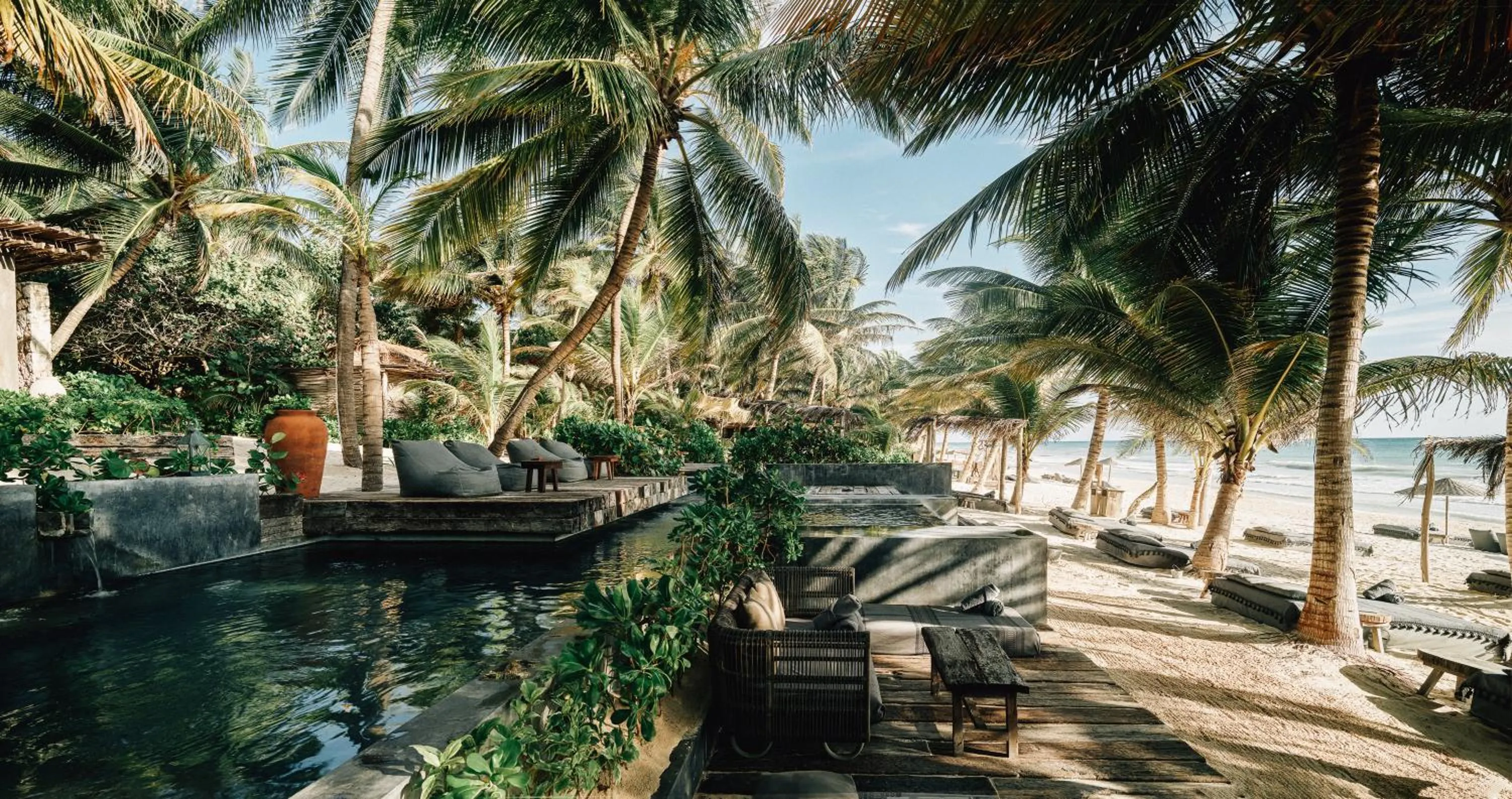 Pool view in Nômade Temple Tulum