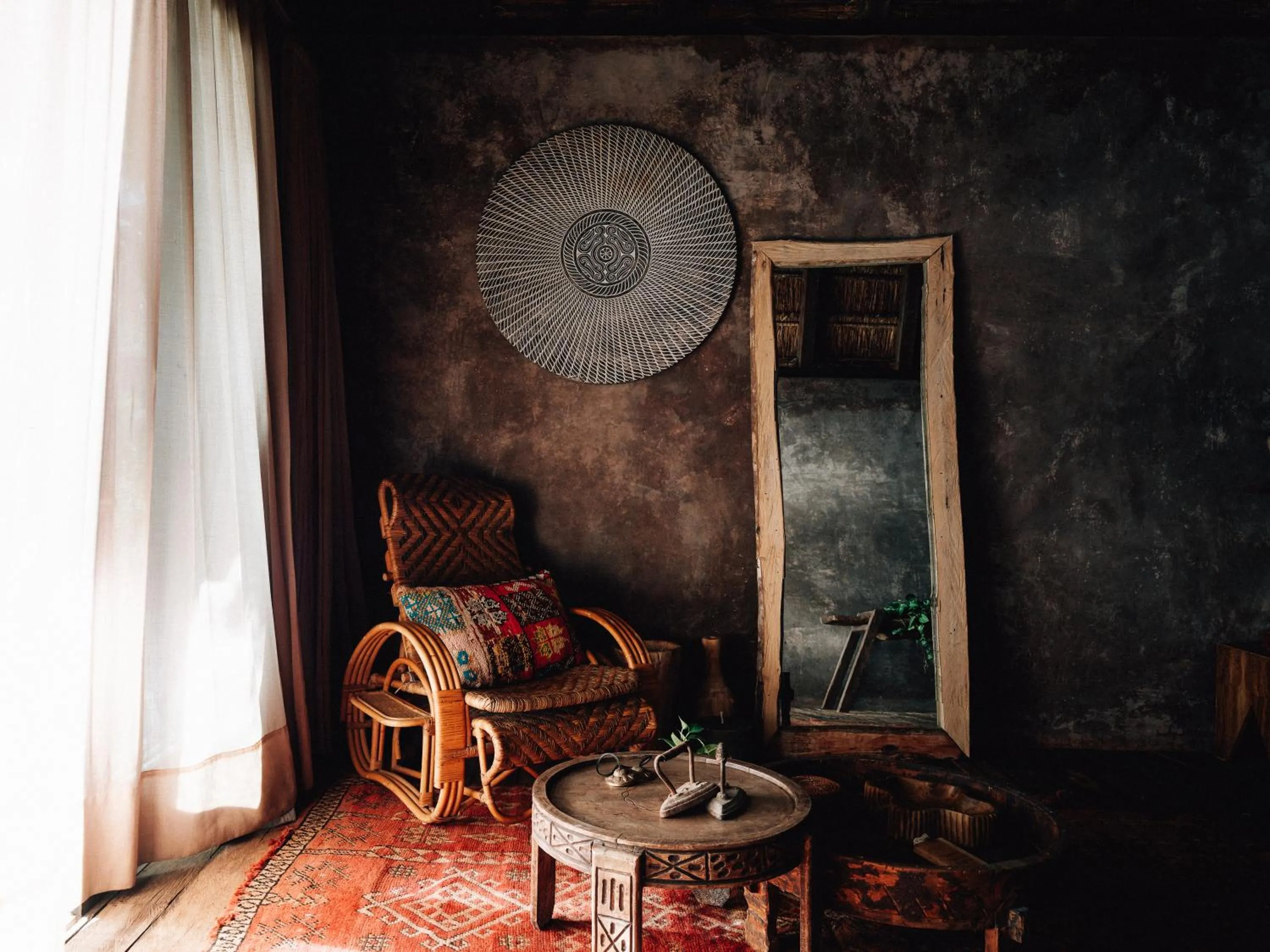 Seating area in Nômade Temple Tulum