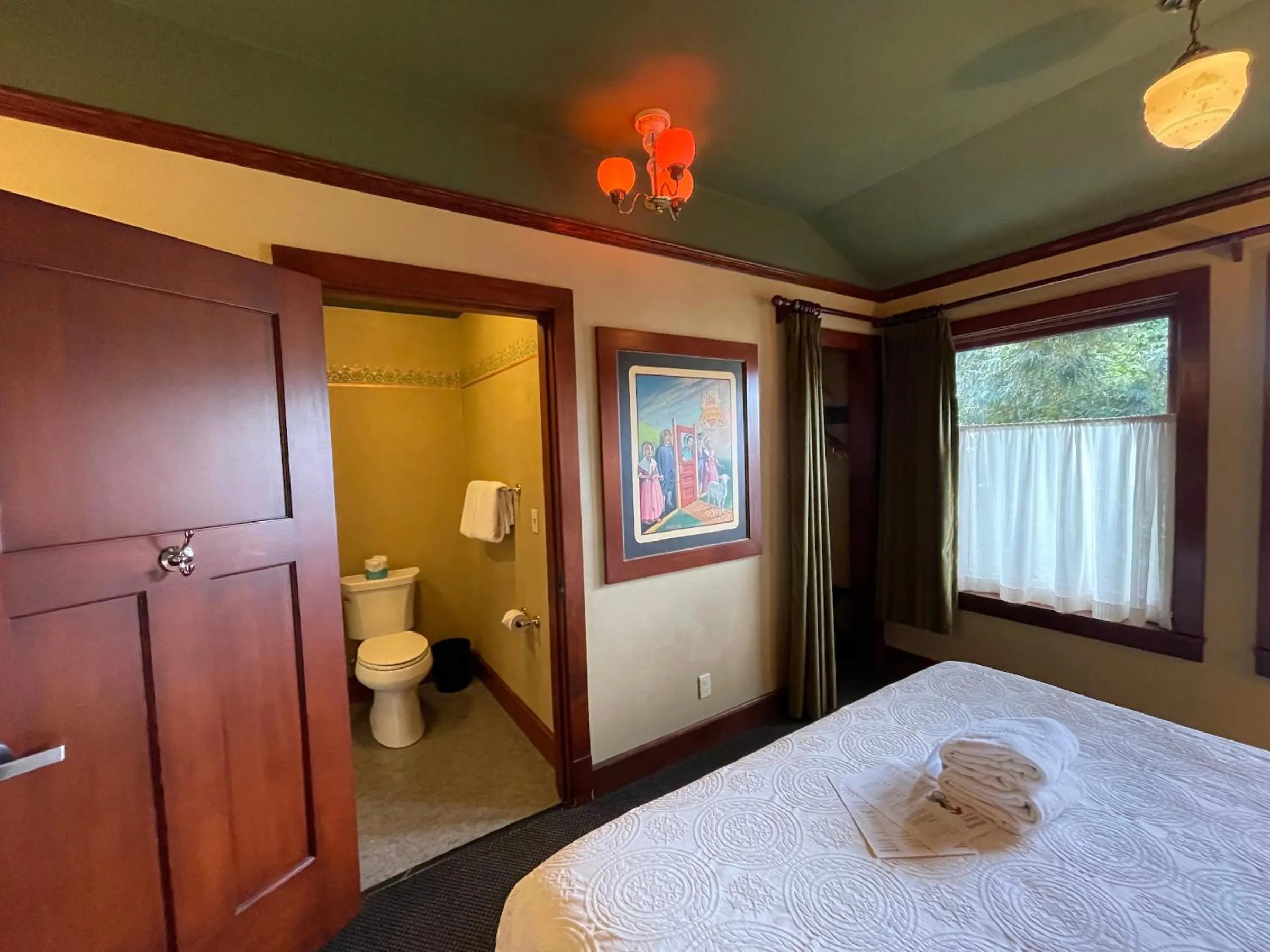 Bathroom, Bed in McMenamins Kennedy School