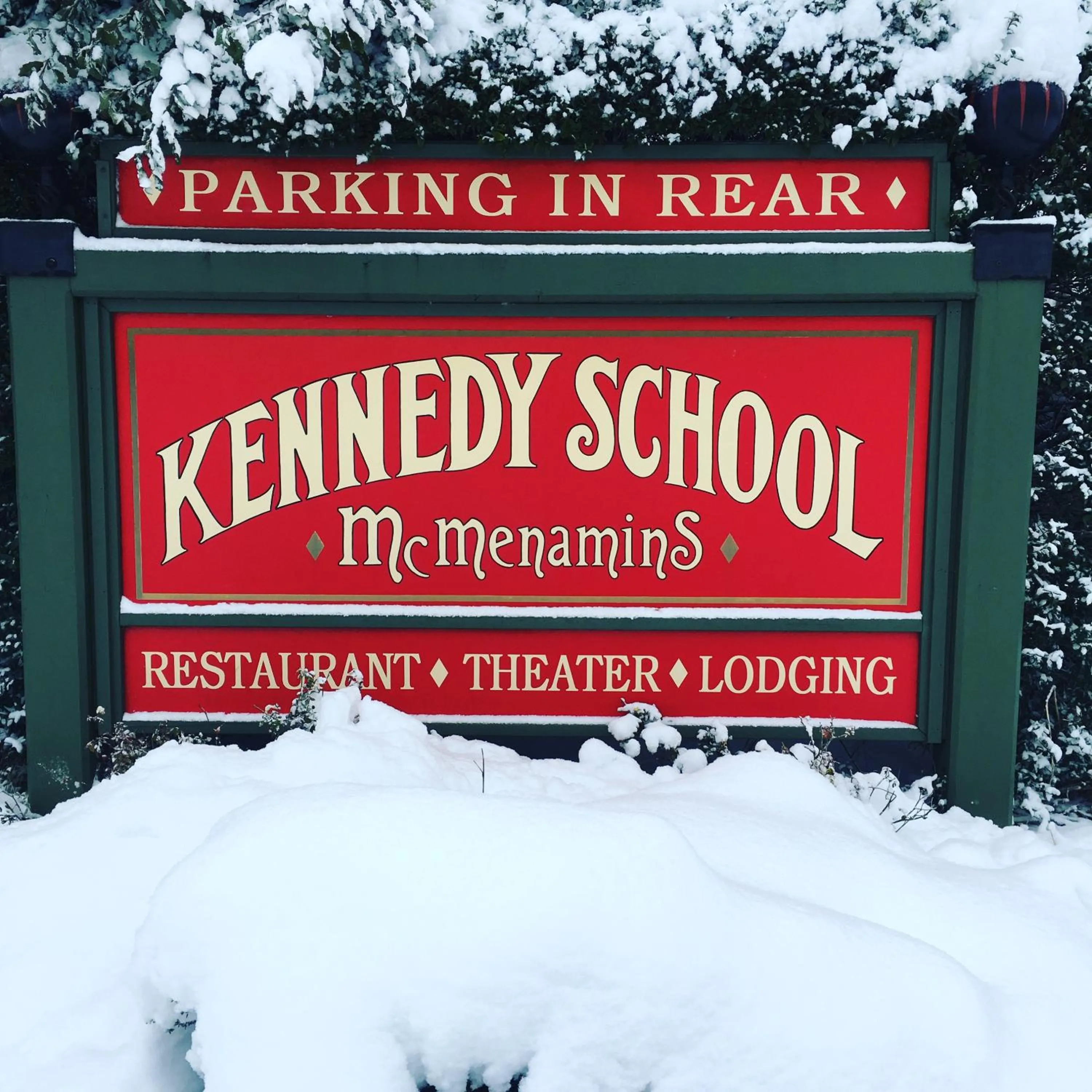 Property logo or sign in McMenamins Kennedy School