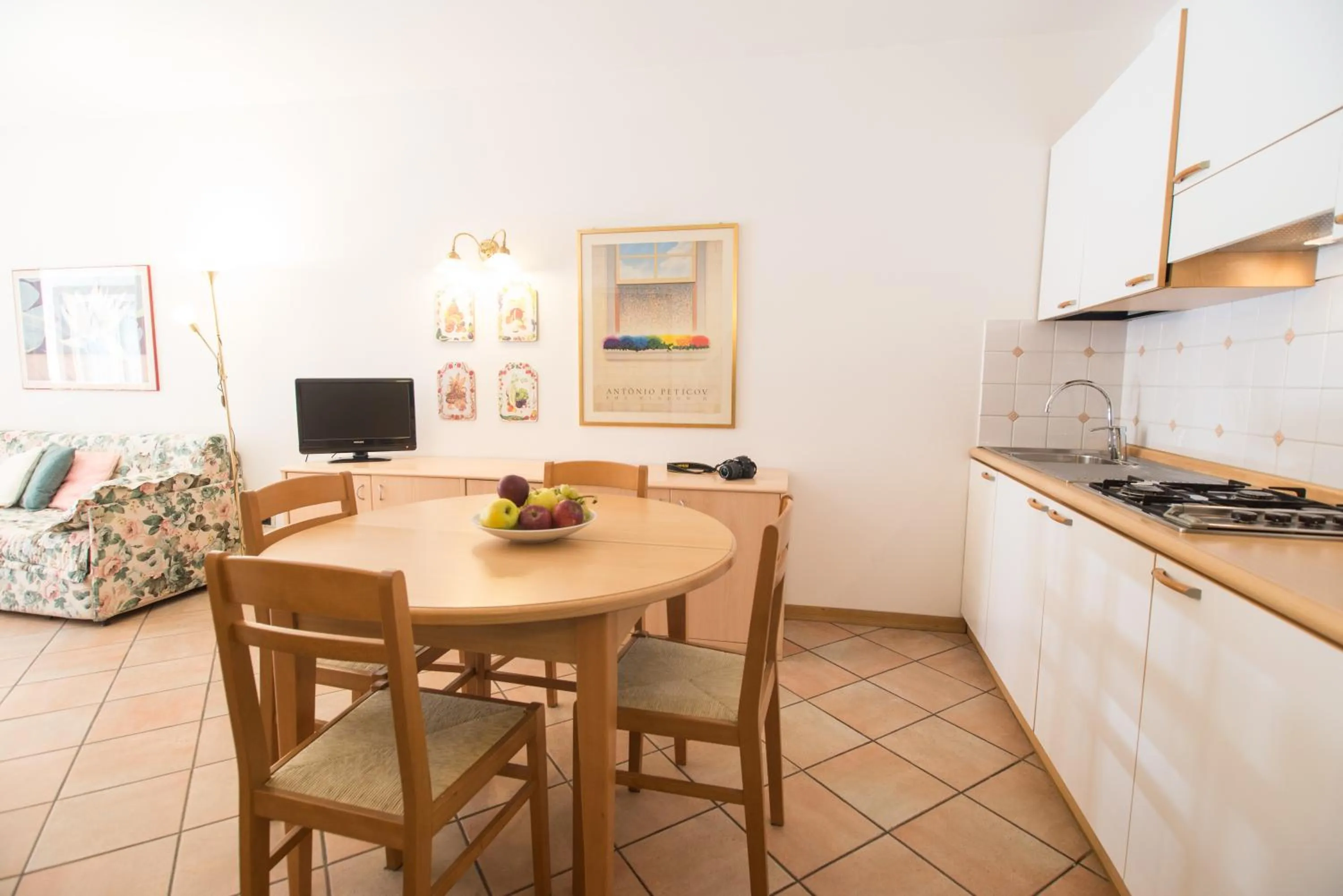Kitchen or kitchenette in Manci Apartments by Hotel America