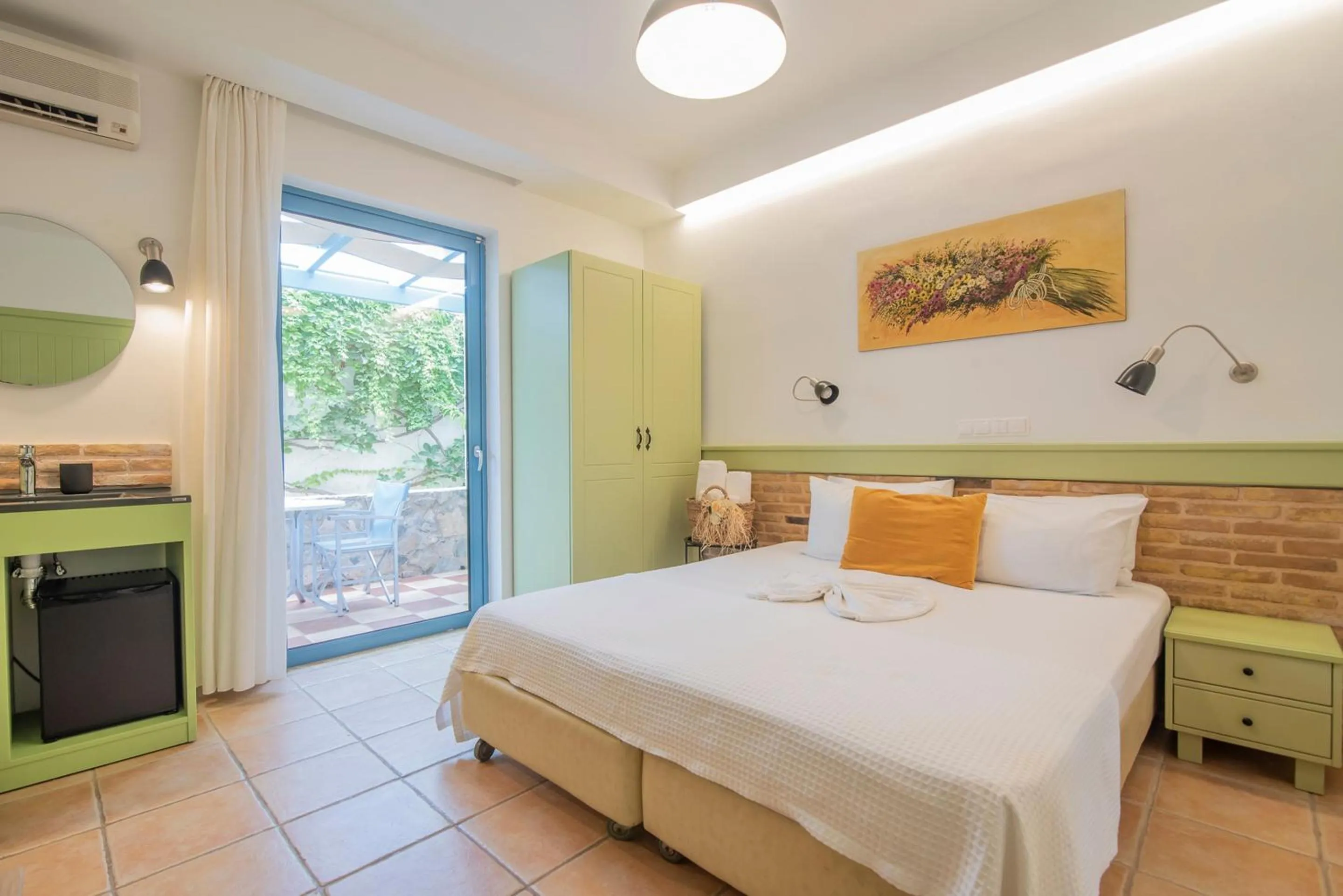 Bed in Saronis Hotel Agistri - Adults Only