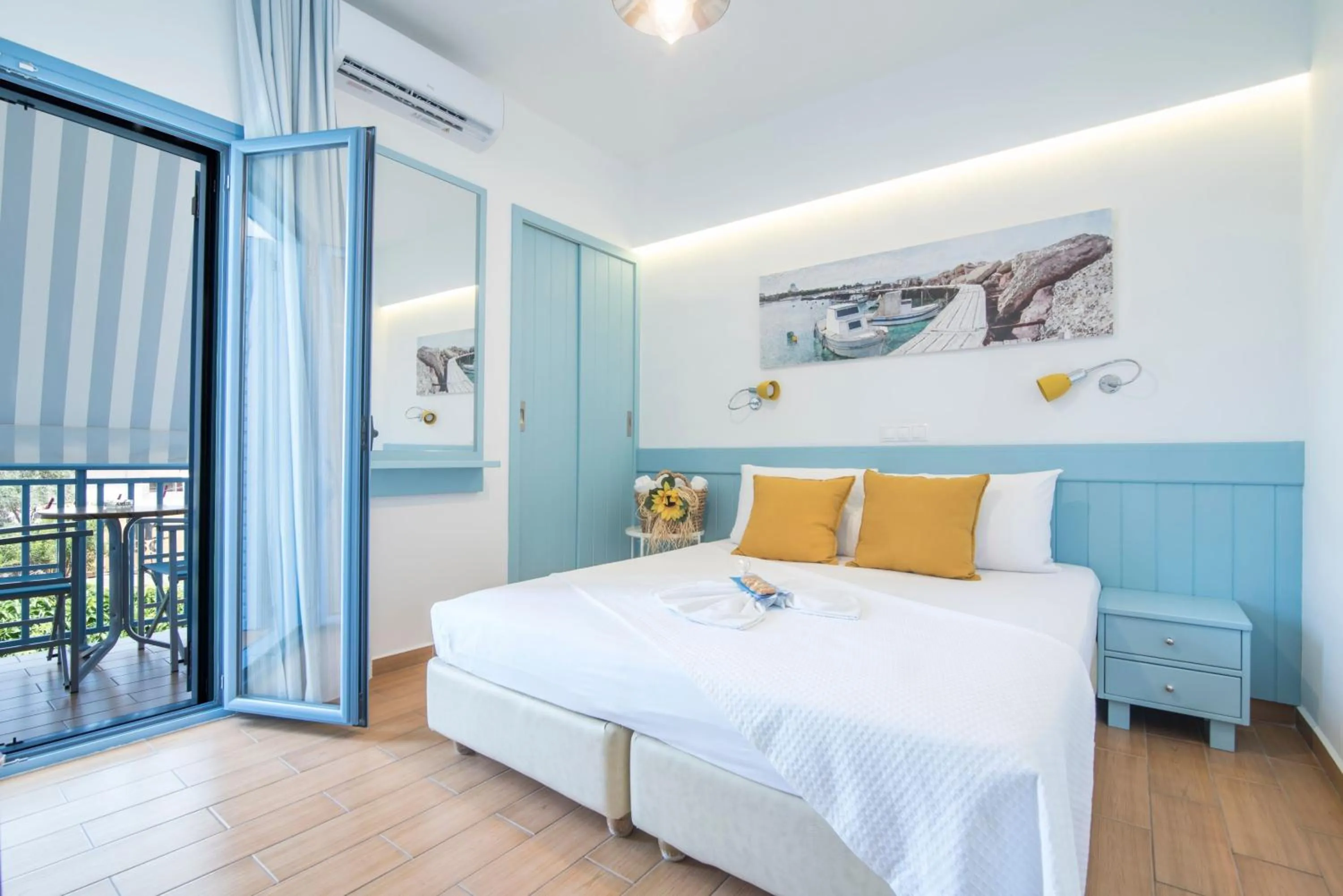 Bed in Saronis Hotel Agistri - Adults Only