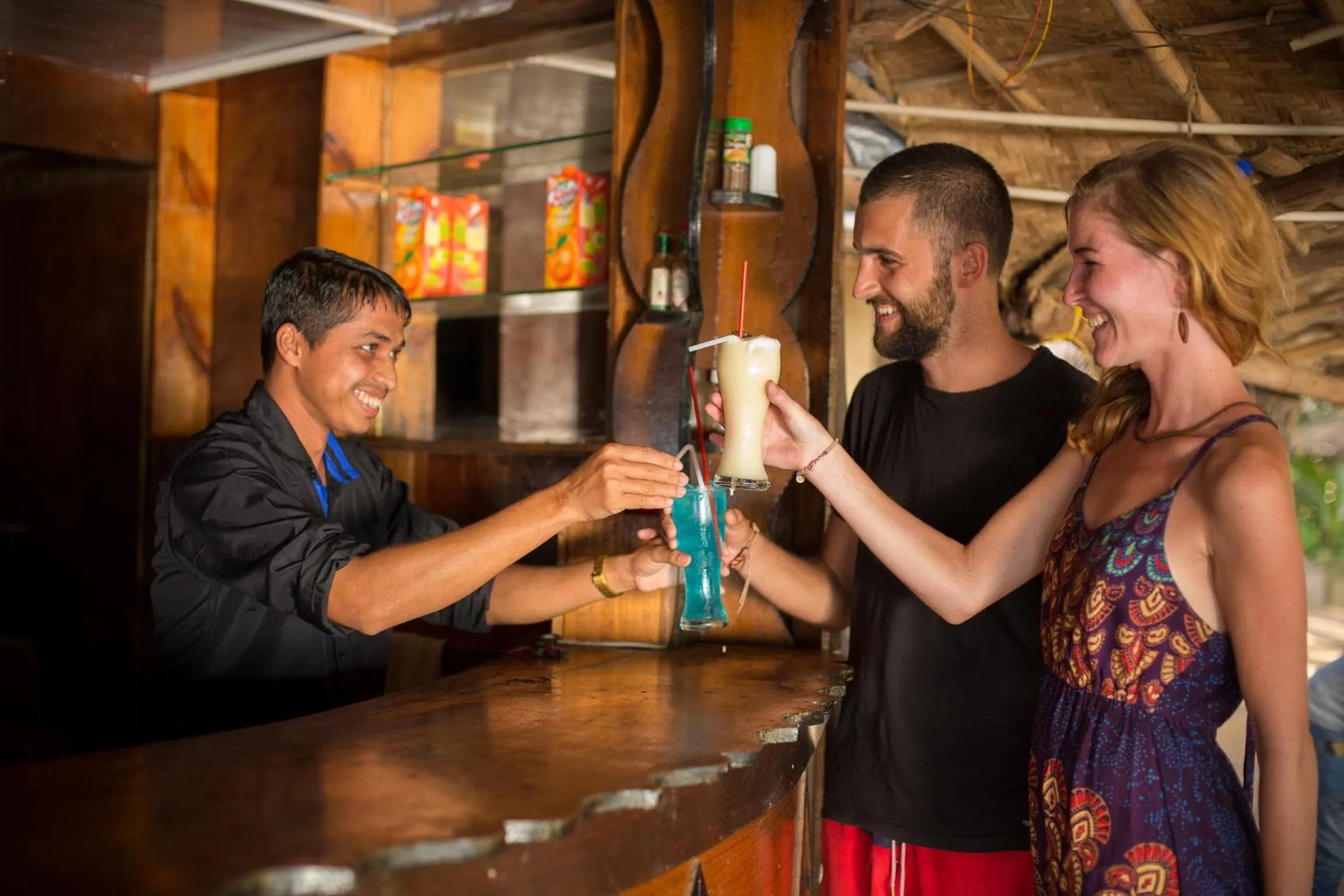 Staff in Blue Lagoon Resort Goa