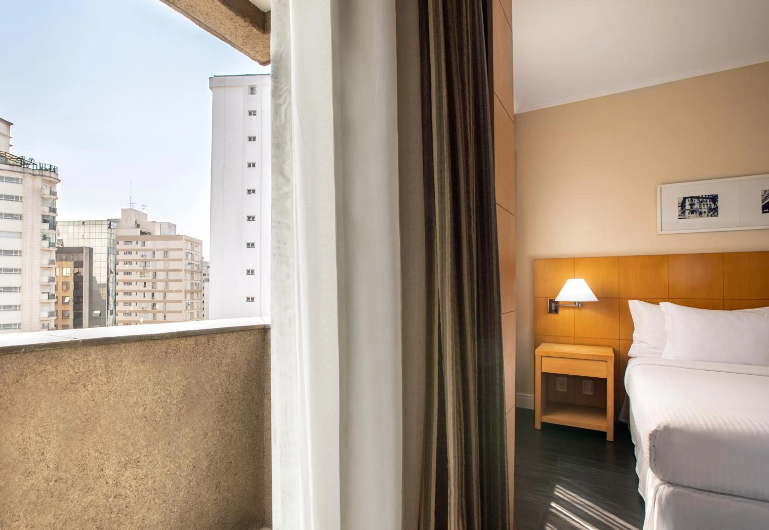 Balcony/Terrace, Bed in INNSiDE by Meliá São Paulo ITAIM