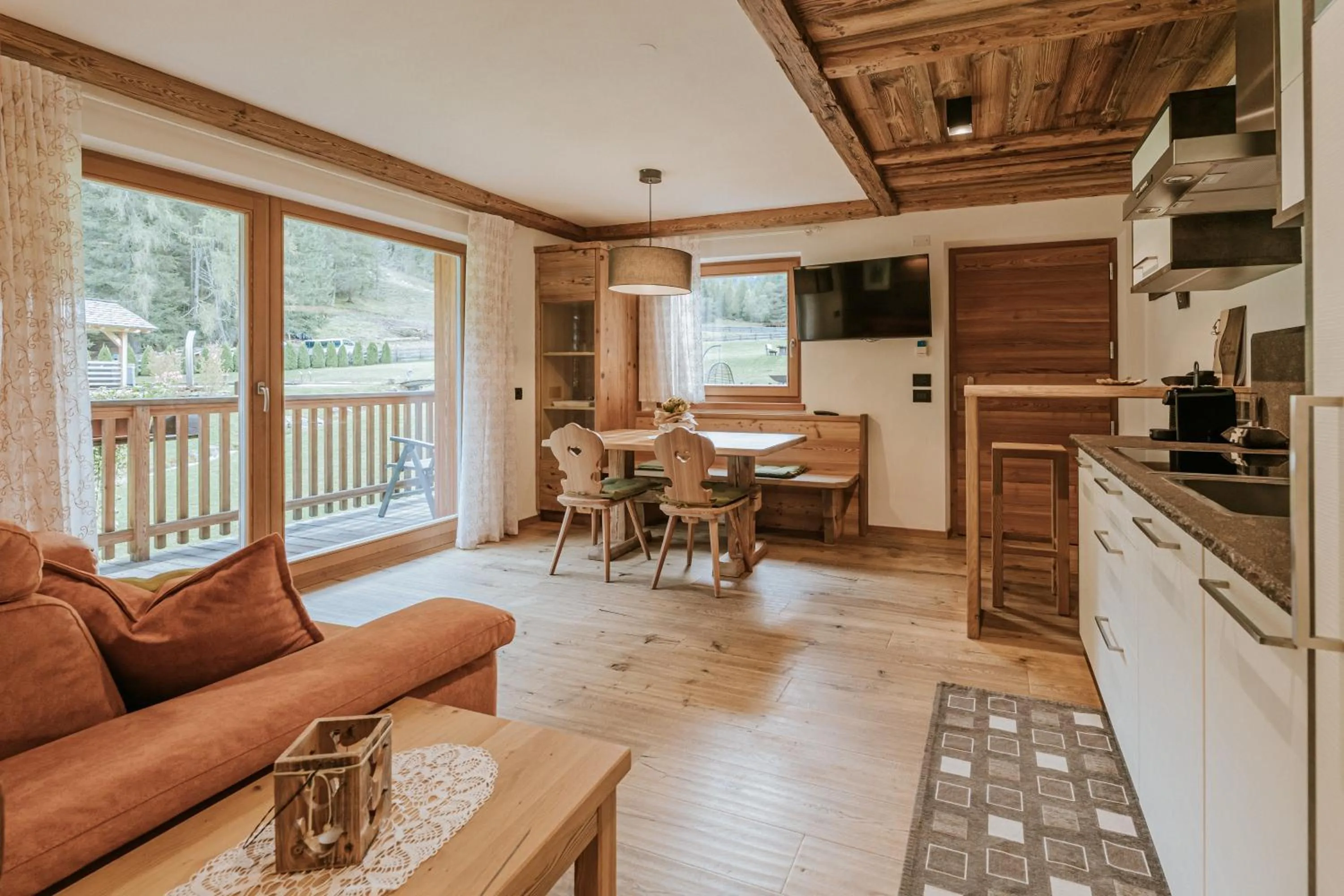 Living room in Chalet Mornà