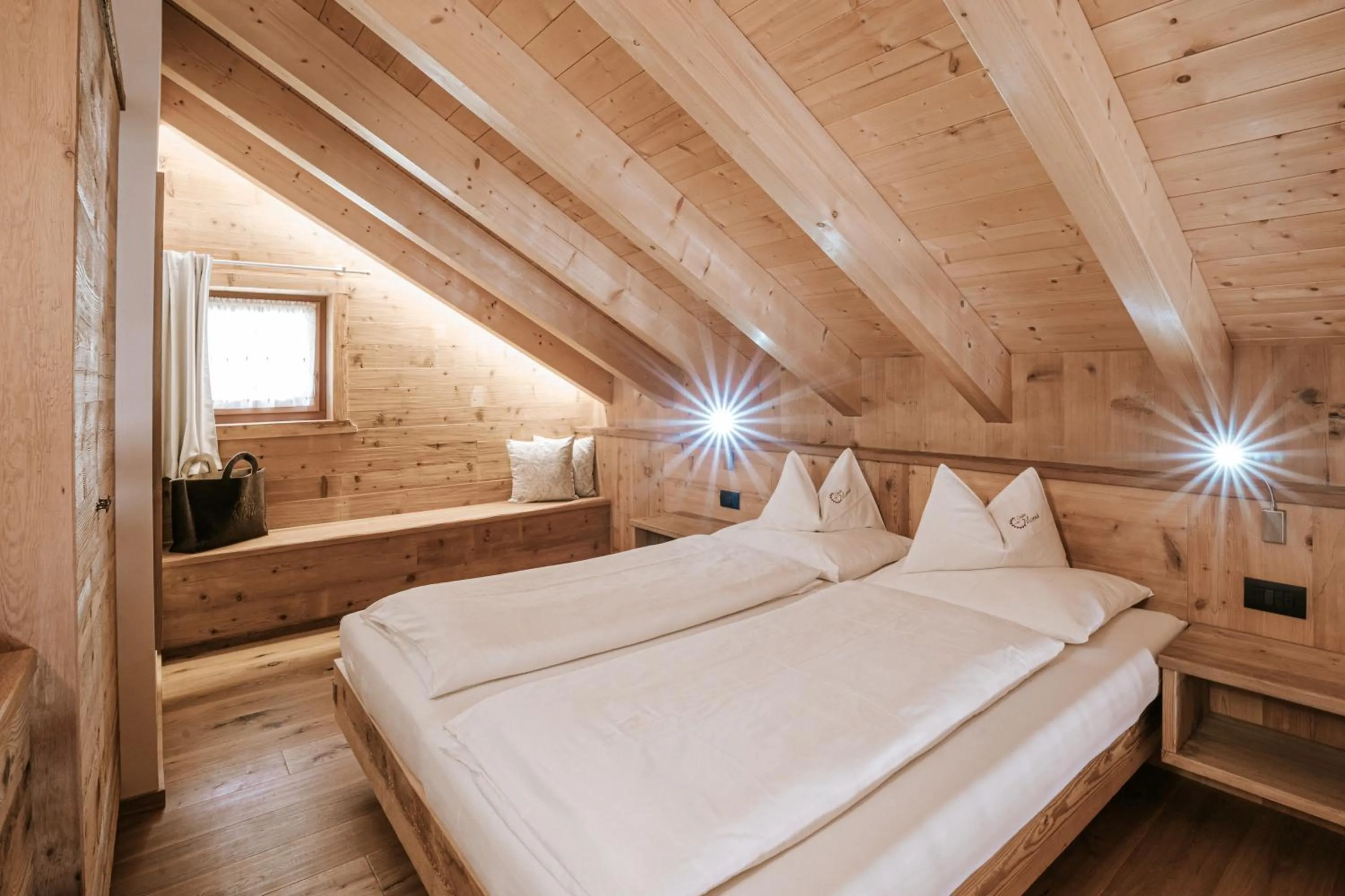 Bed in Chalet Mornà
