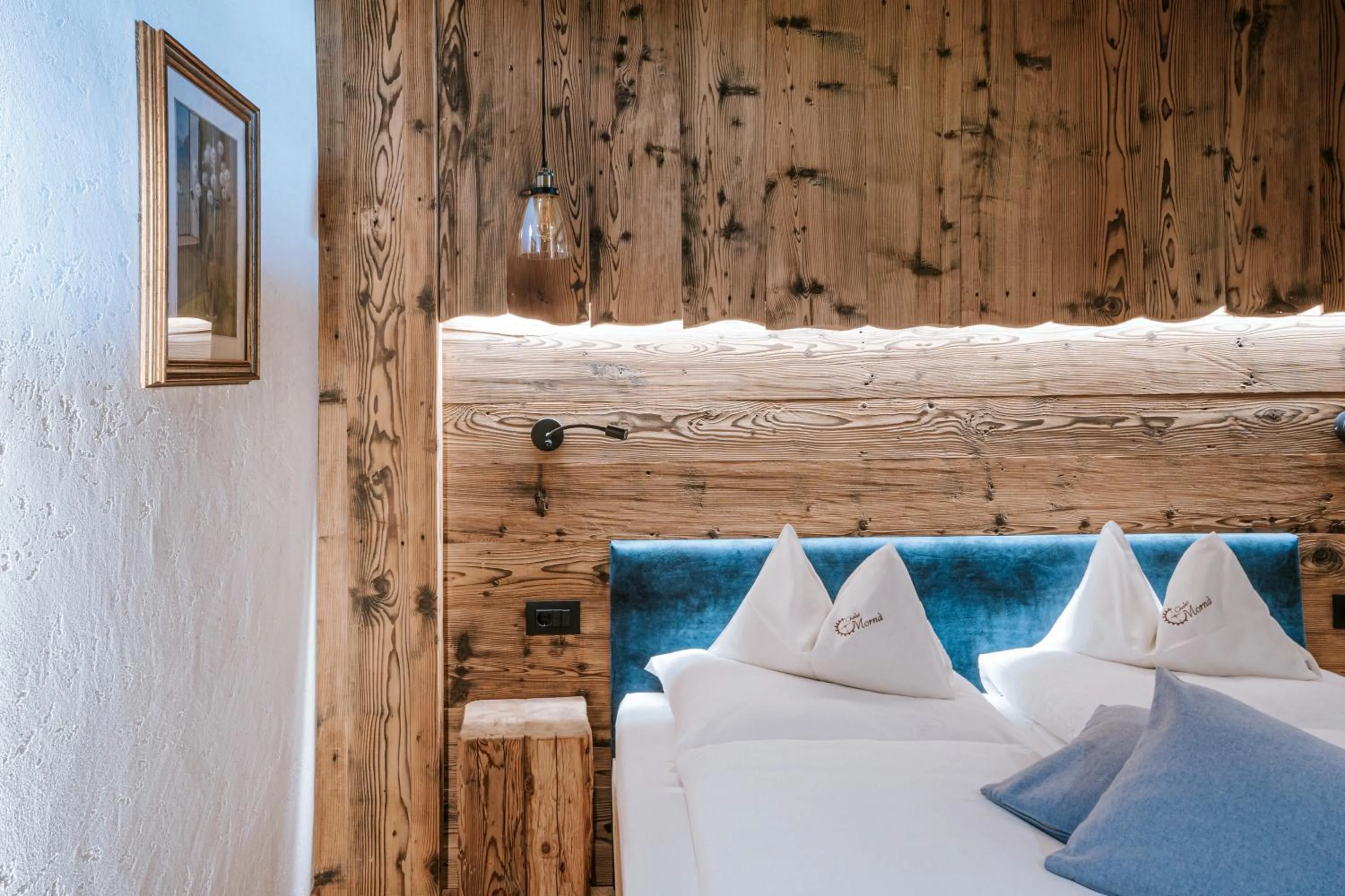 Bed in Chalet Mornà