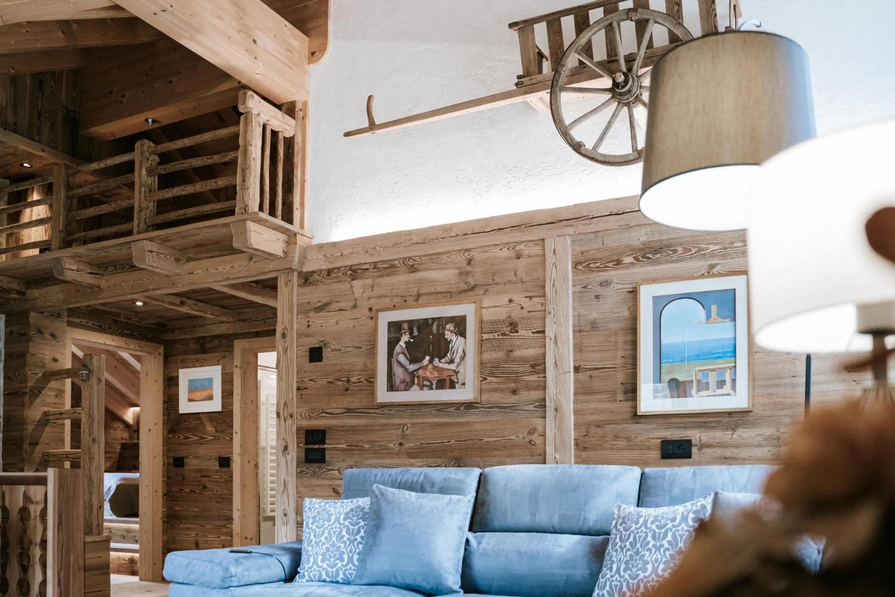 Living room in Chalet Mornà