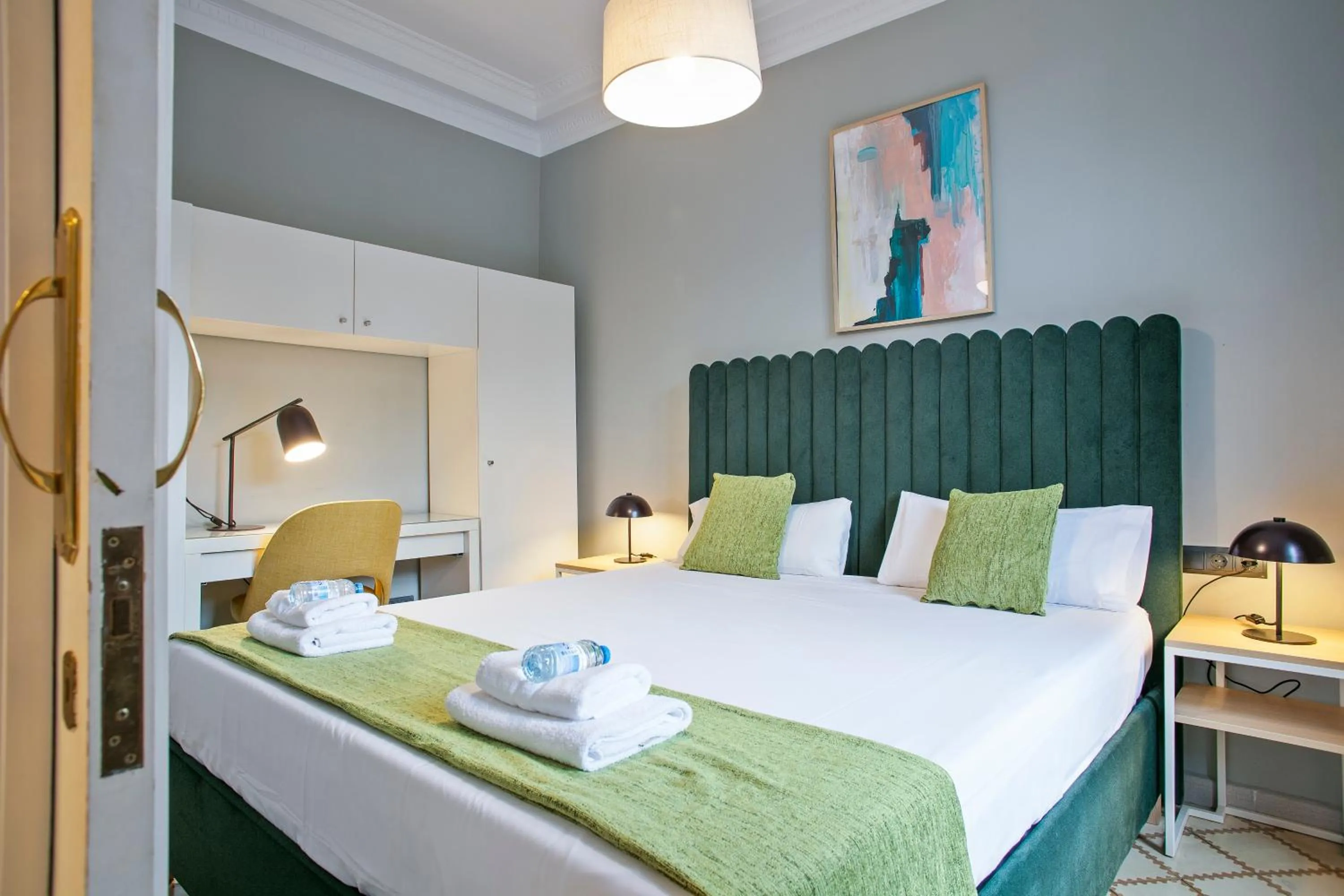 Bedroom, Bed in Numa I Caja Apartments