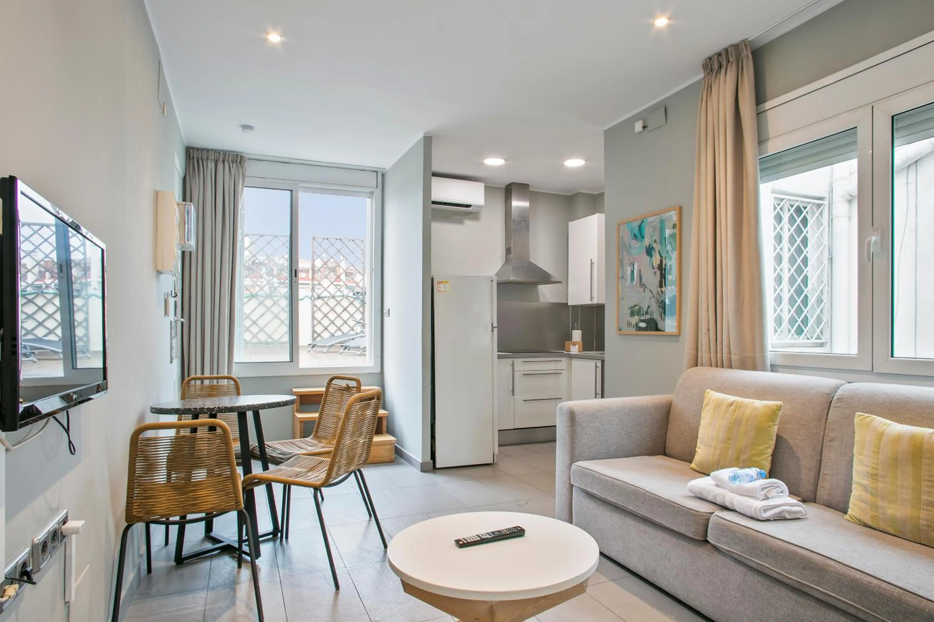 Living room in Numa I Caja Apartments